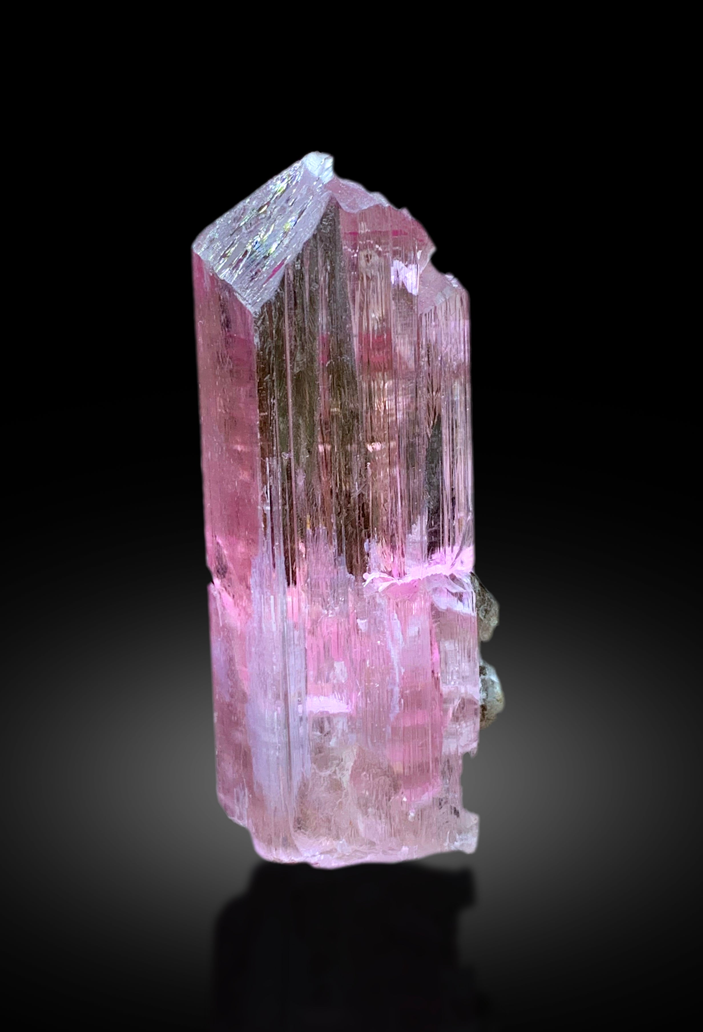 V Shape Terminated Transparent Pink Kunzite with Quartz from Nuristan Afghanistan - 88 gram