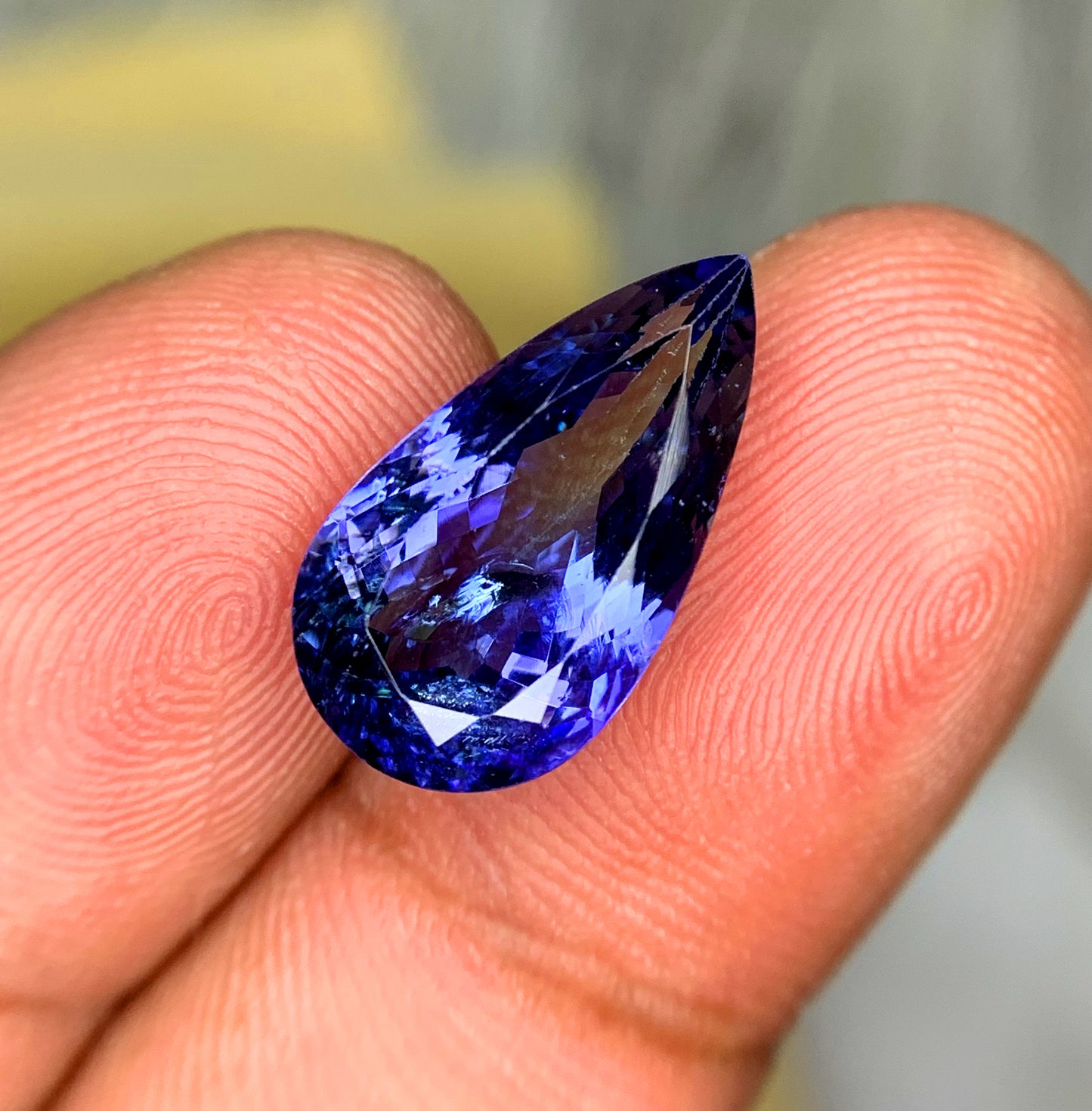 Pear Shape Royal Blue Color Tanzanite gemtone, Loose Gemstone, Tanzanite Faceted Cut Stone, Gemstone Jewelry - 5.95 CT