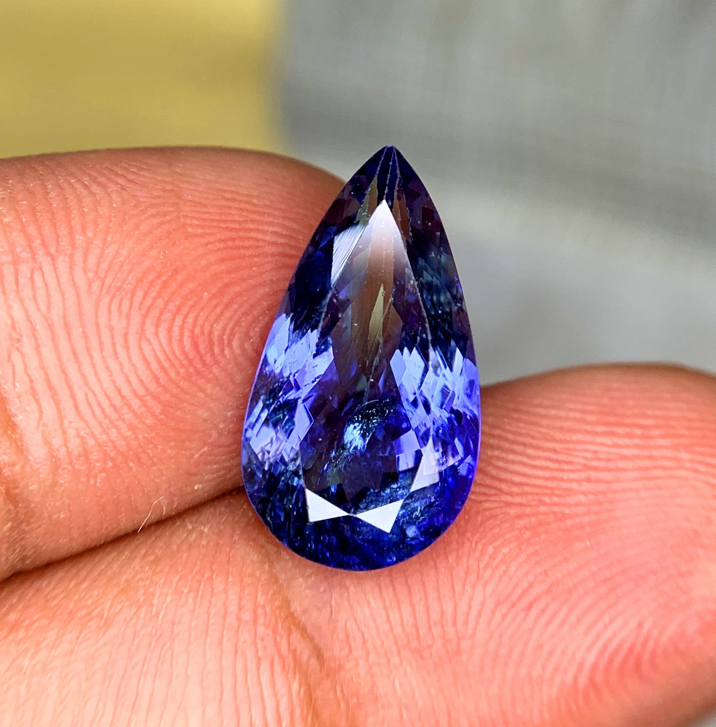 Pear Shape Royal Blue Color Tanzanite gemtone, Loose Gemstone, Tanzanite Faceted Cut Stone, Gemstone Jewelry - 5.95 CT