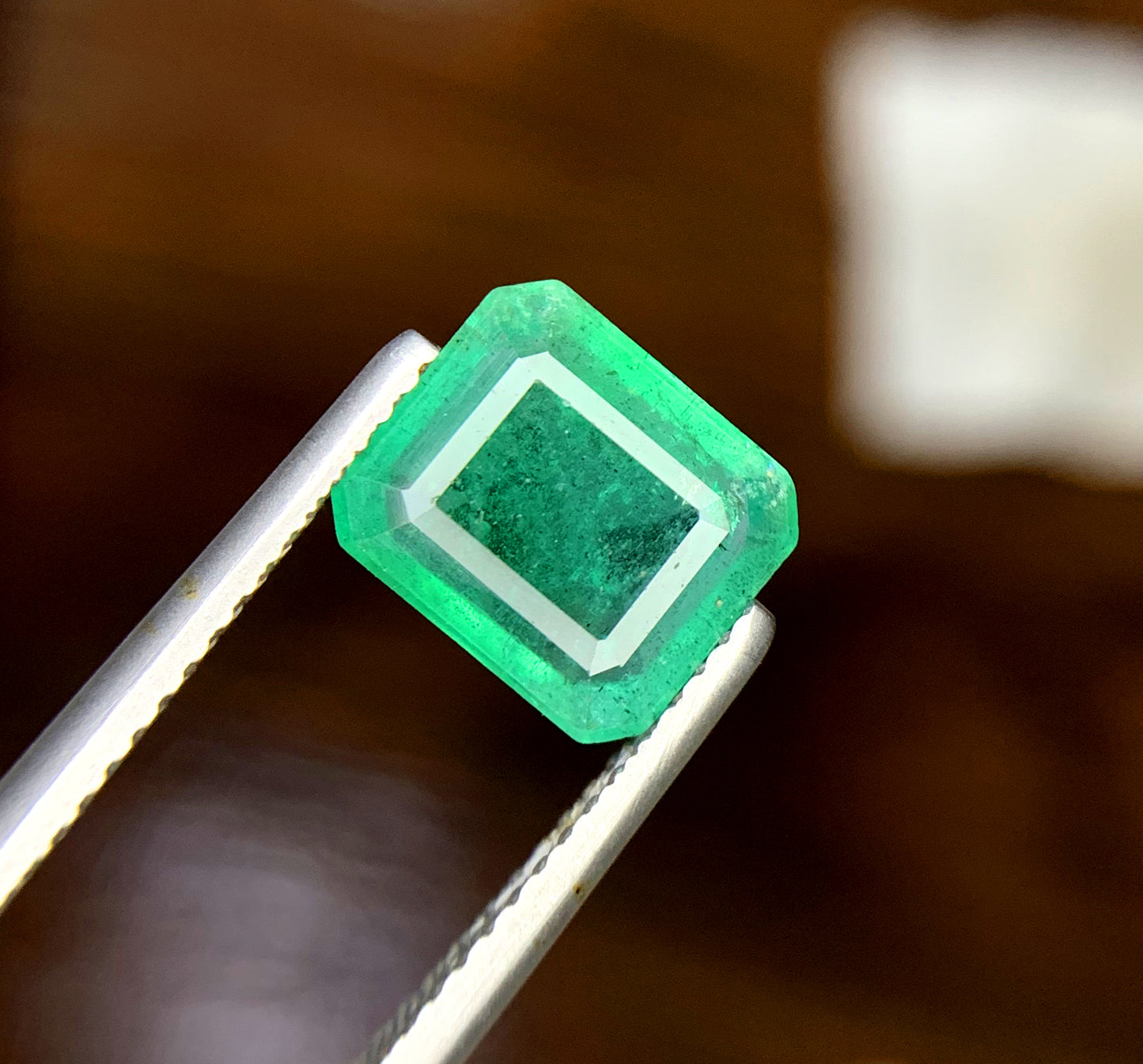 Octagon Shape Zambian Green Emerald Gemstone, Loose Gemstone, Emerald Faceted Cut Stone, Naturam Emerald - 2.58 CT