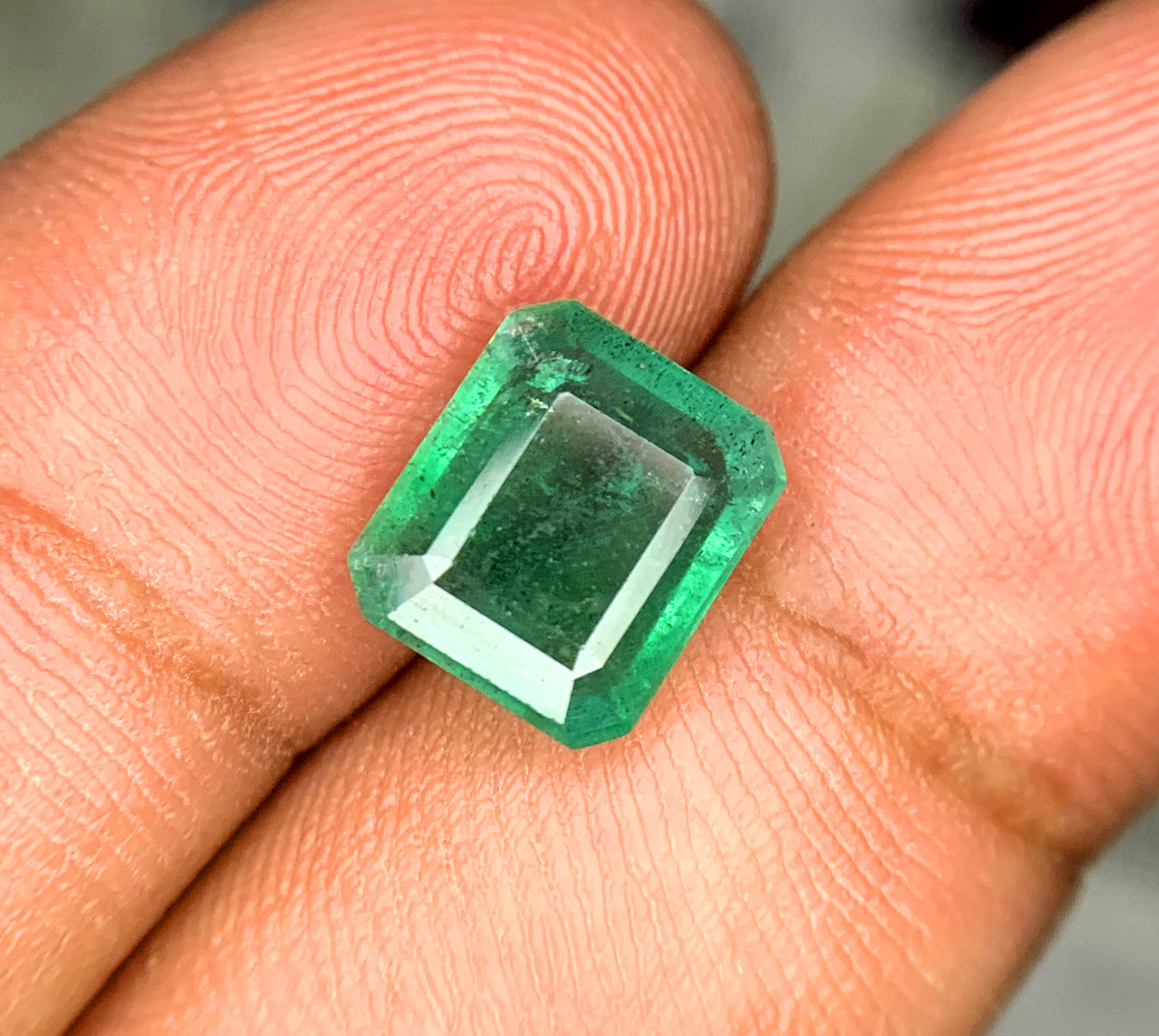 Octagon Shape Zambian Green Emerald Gemstone, Loose Gemstone, Emerald Faceted Cut Stone, Naturam Emerald - 2.58 CT