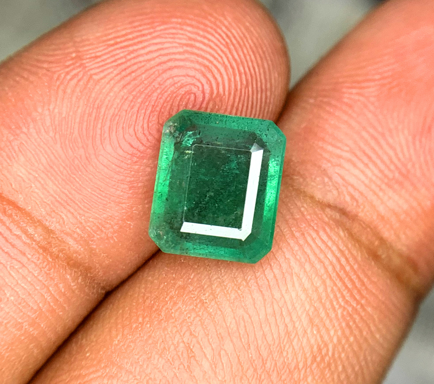 Octagon Shape Zambian Green Emerald Gemstone, Loose Gemstone, Emerald Faceted Cut Stone, Naturam Emerald - 2.58 CT
