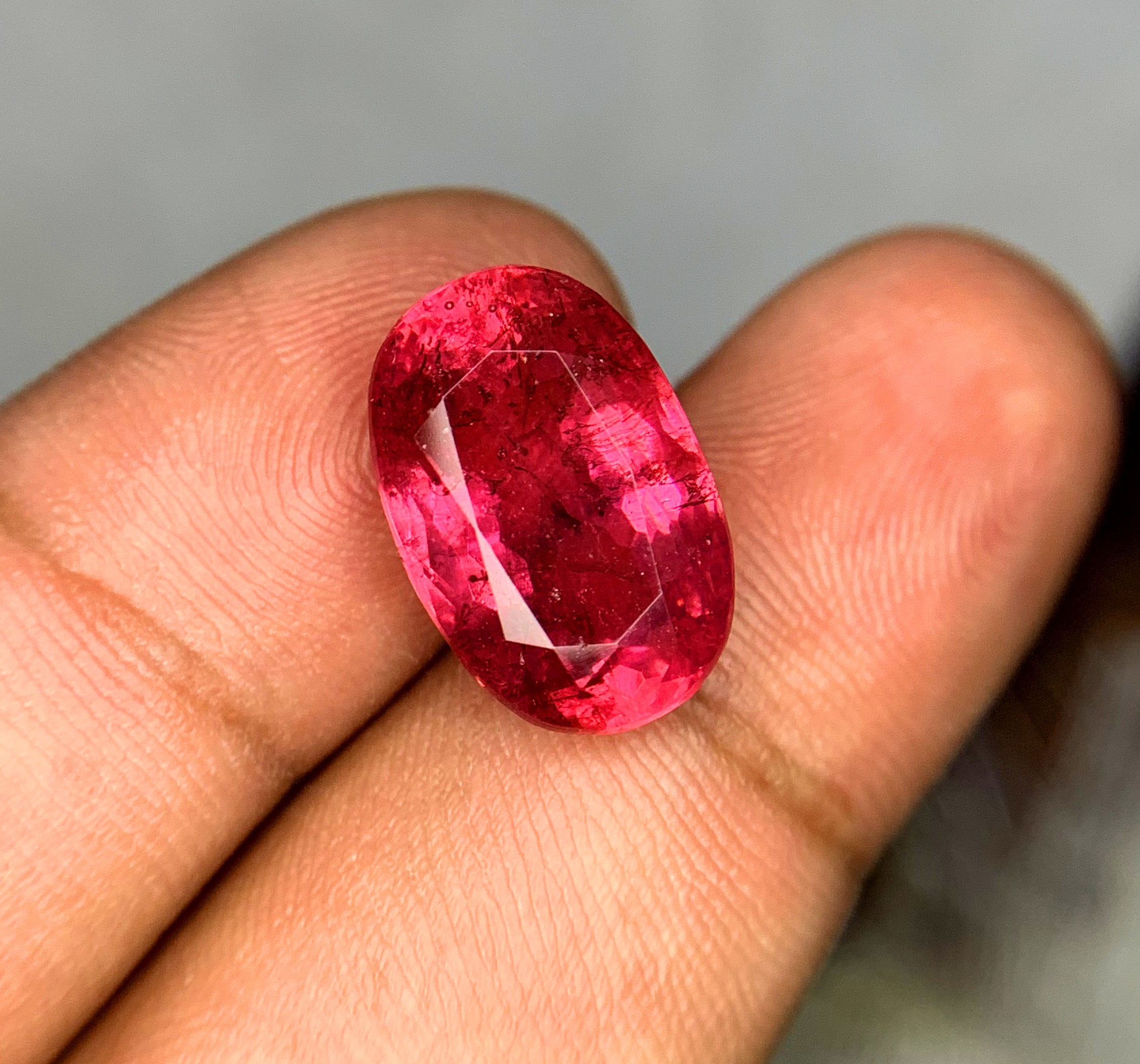 Oval Cut Rubelite Tourmaline Gemstone, Loose Gemstone, Rubelite Ring, Rubelite Jewelry, Jewelry Making, Gemstone Jewelry - 9.39 CT