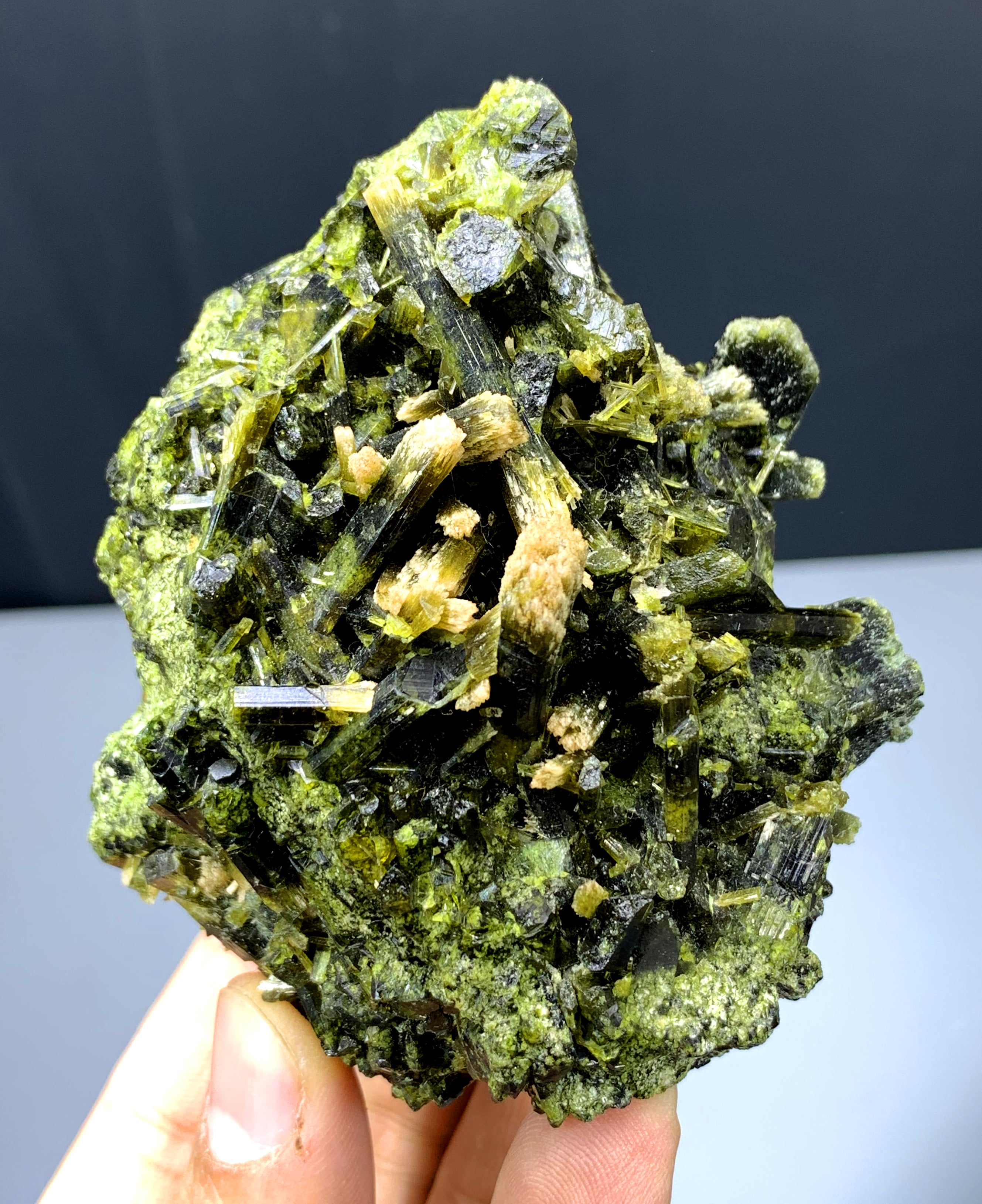 Natural Green Epidote Specimen from Skardu Pakistan - 269 gram