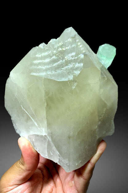 Ceafoam Color Tourmaline Crystal on Quartz from Afghanistan - 1239 gram