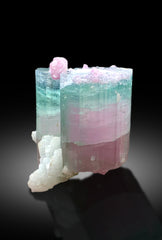 Stunning Bicolor Tourmaline with Lepidolite from Paprok Afghanistan - 70 gram