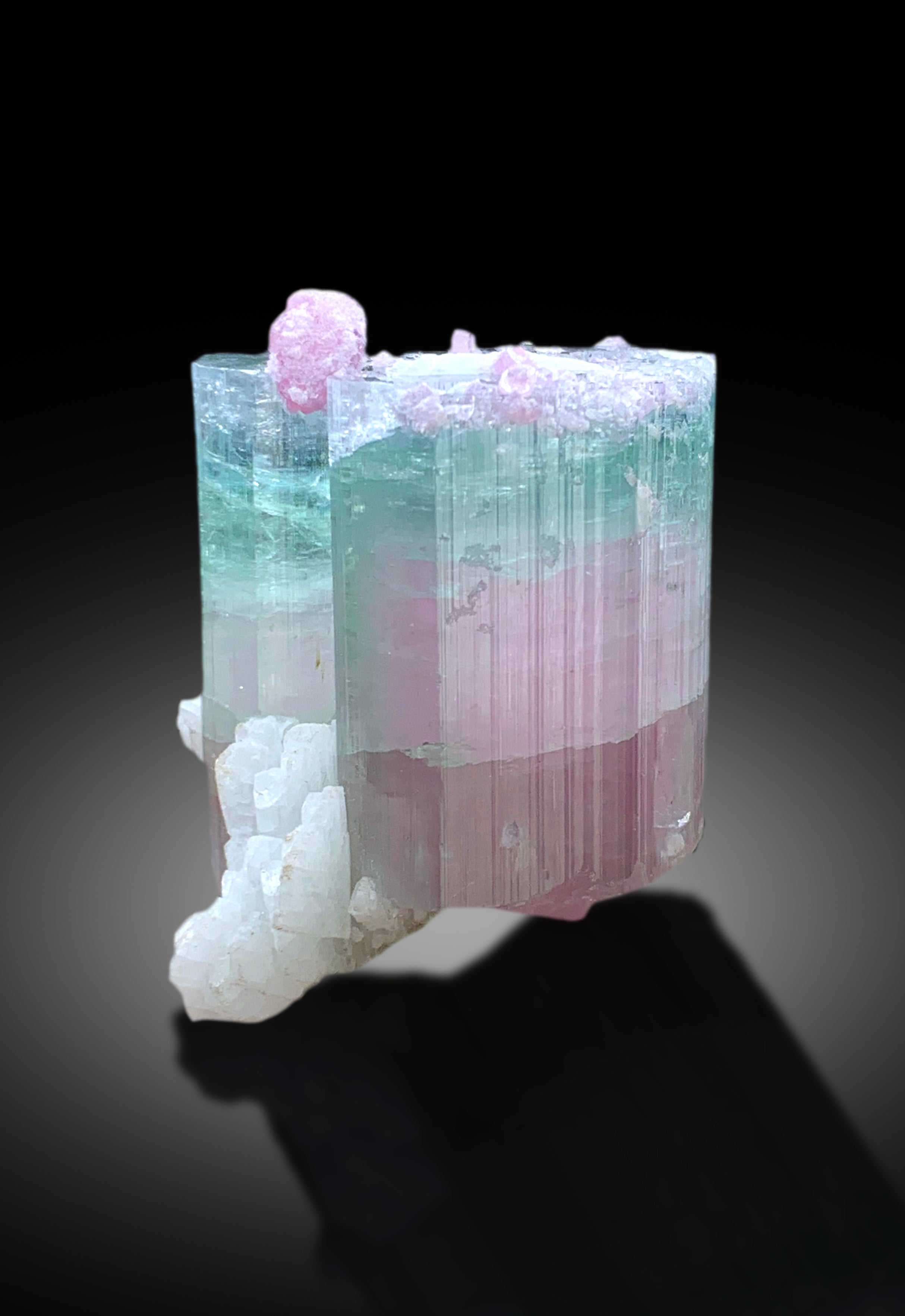 Stunning Bicolor Tourmaline with Lepidolite from Paprok Afghanistan - 70 gram