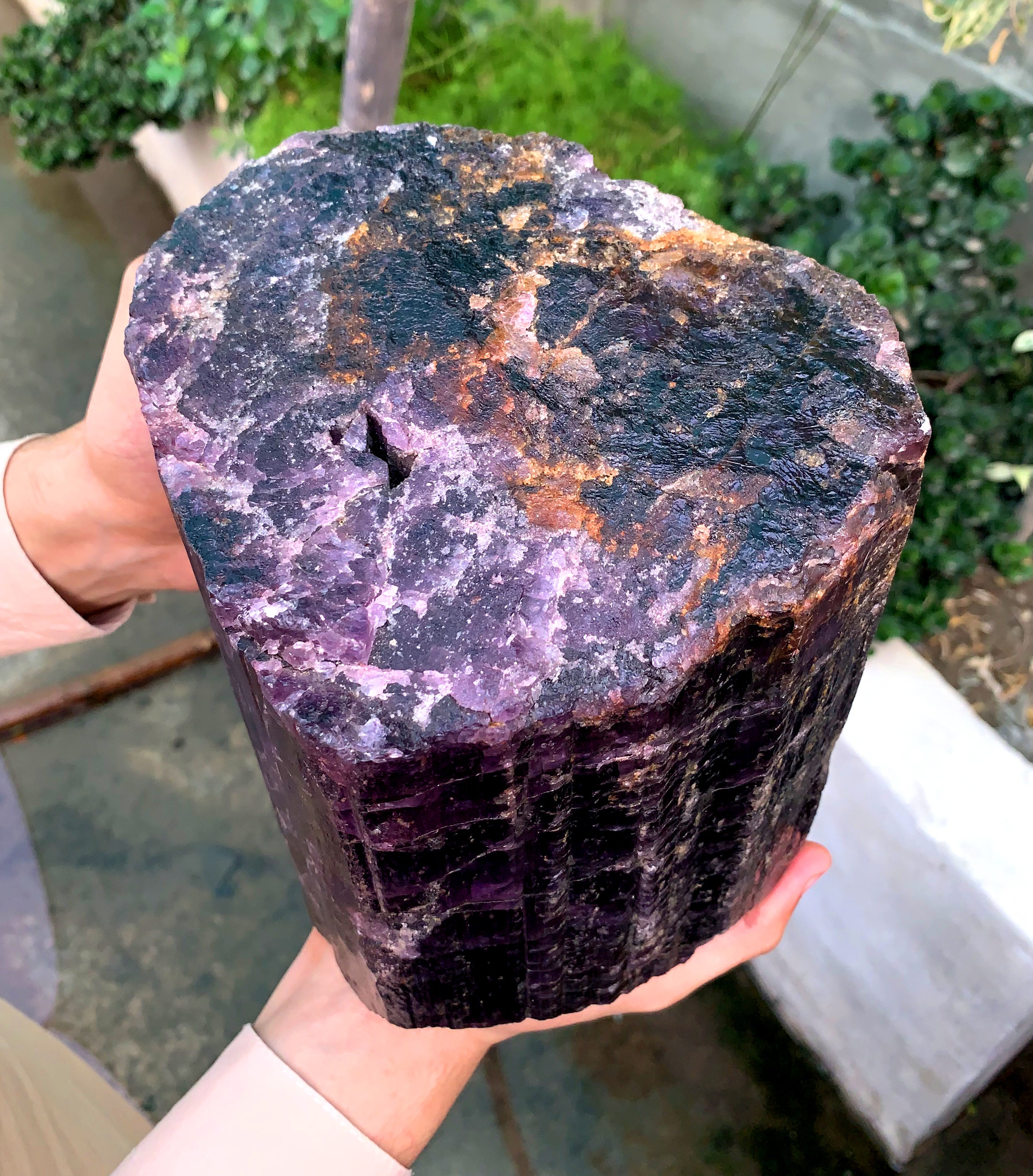 Huge Size Purple Scapolite Crystal from Afghanistan , 6.5kg