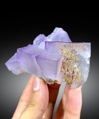 Purple Phantom Fluorite Crystal from Pakistan 182 g