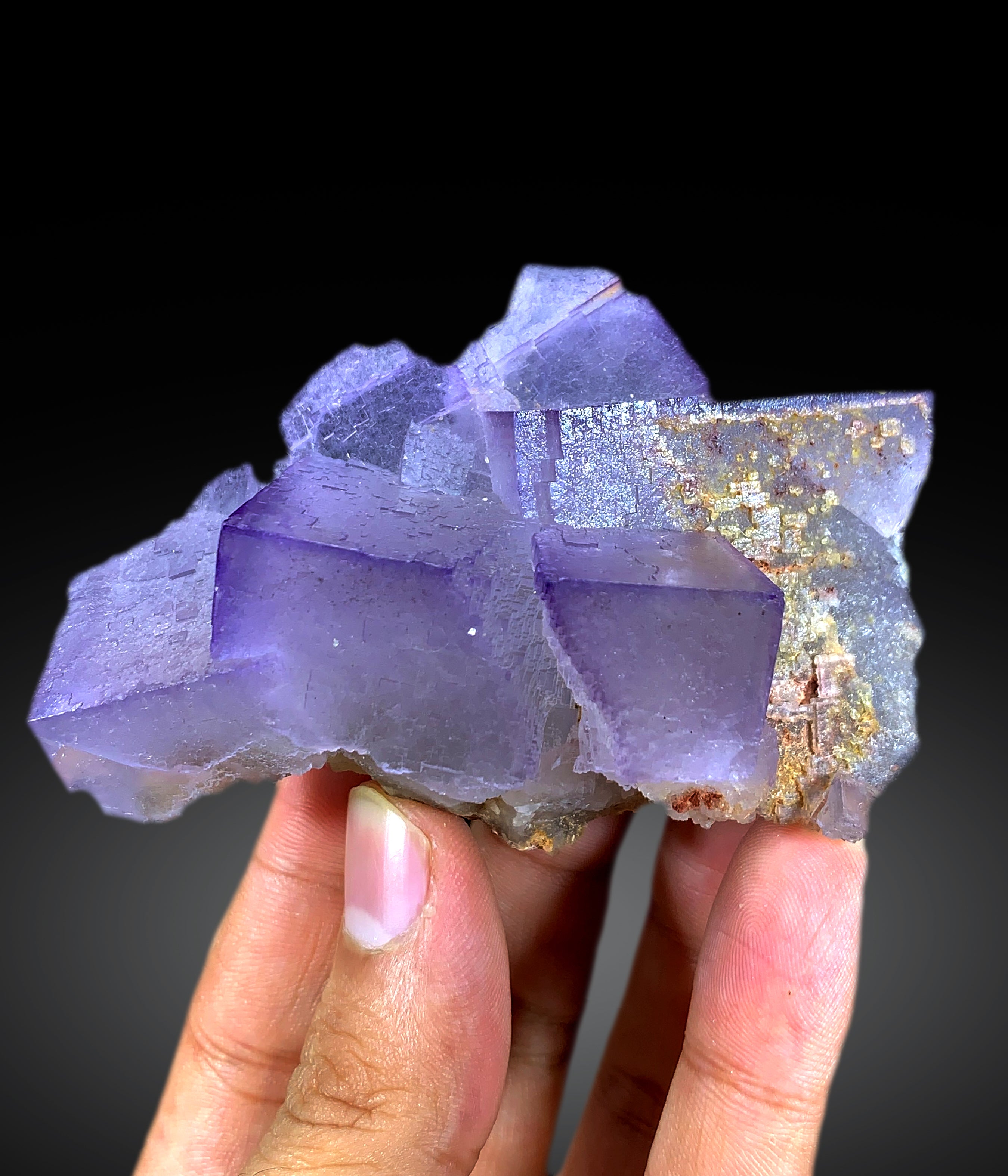 Purple Phantom Fluorite Crystal from Pakistan 182 g