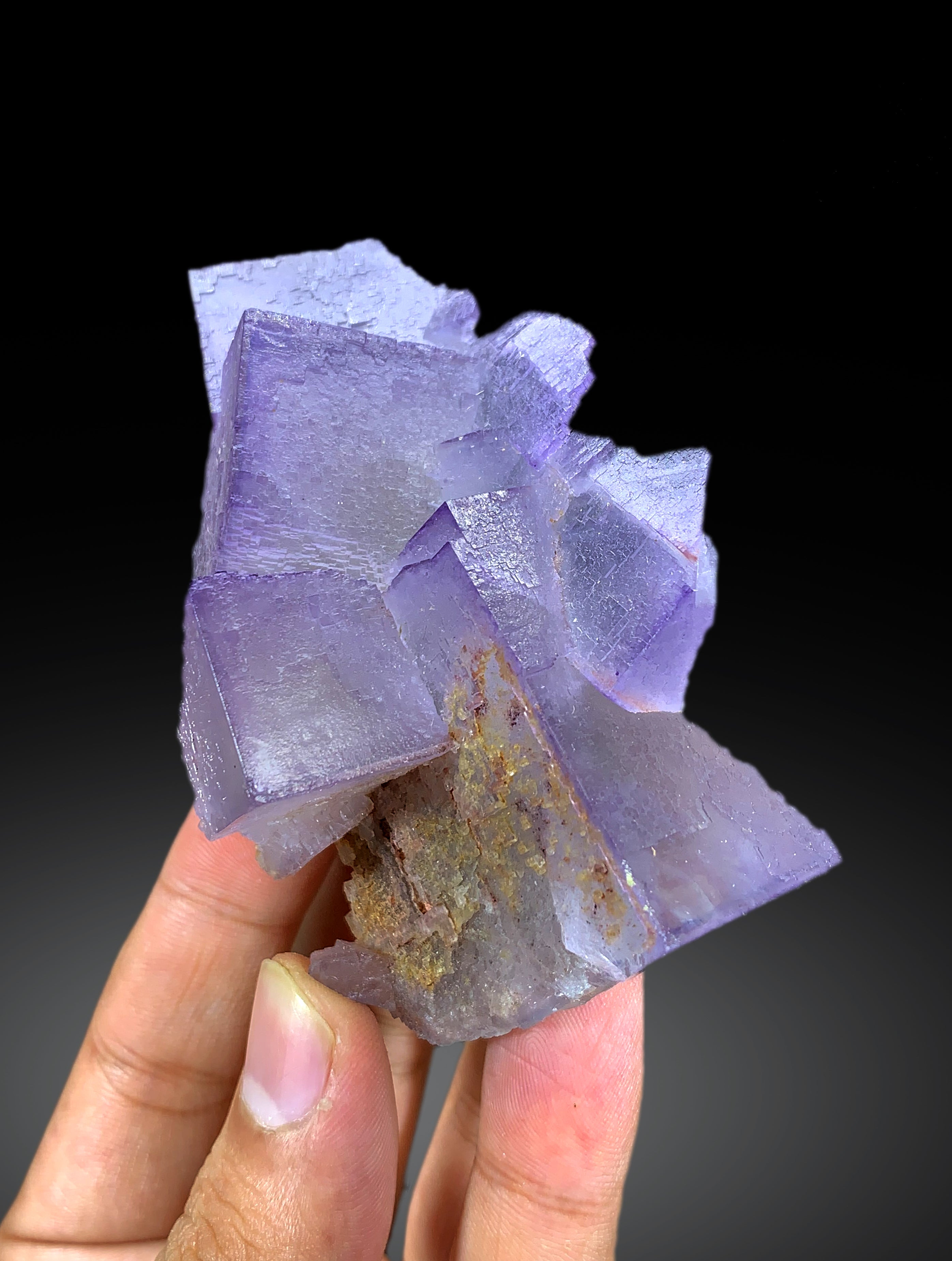 Purple Phantom Fluorite Crystal from Pakistan 182 g