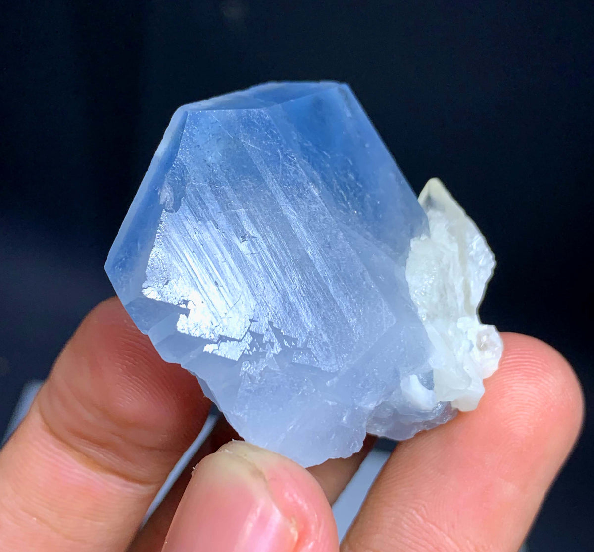 Blue Celestine Crystal From Afghanistan - 43 Grams