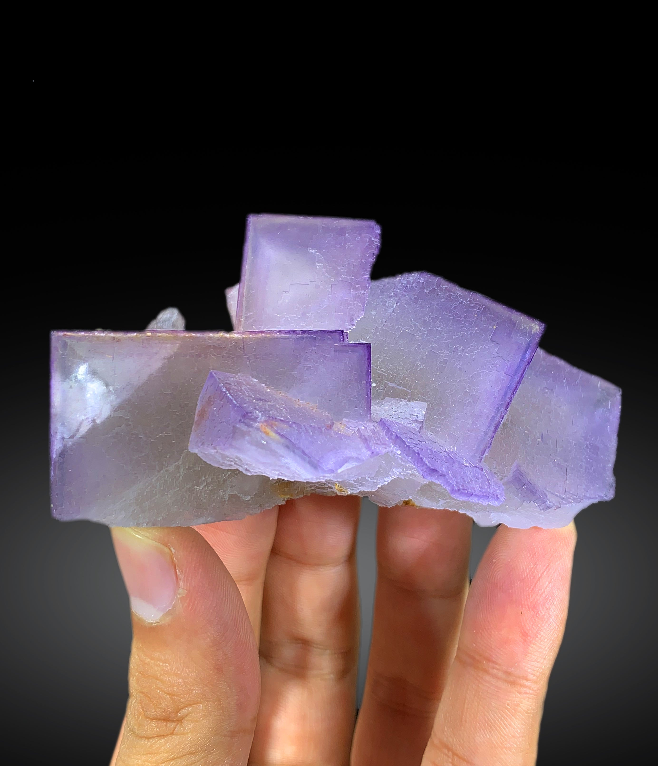 Purple Phantom Fluorite Crystal from Pakistan 182 g