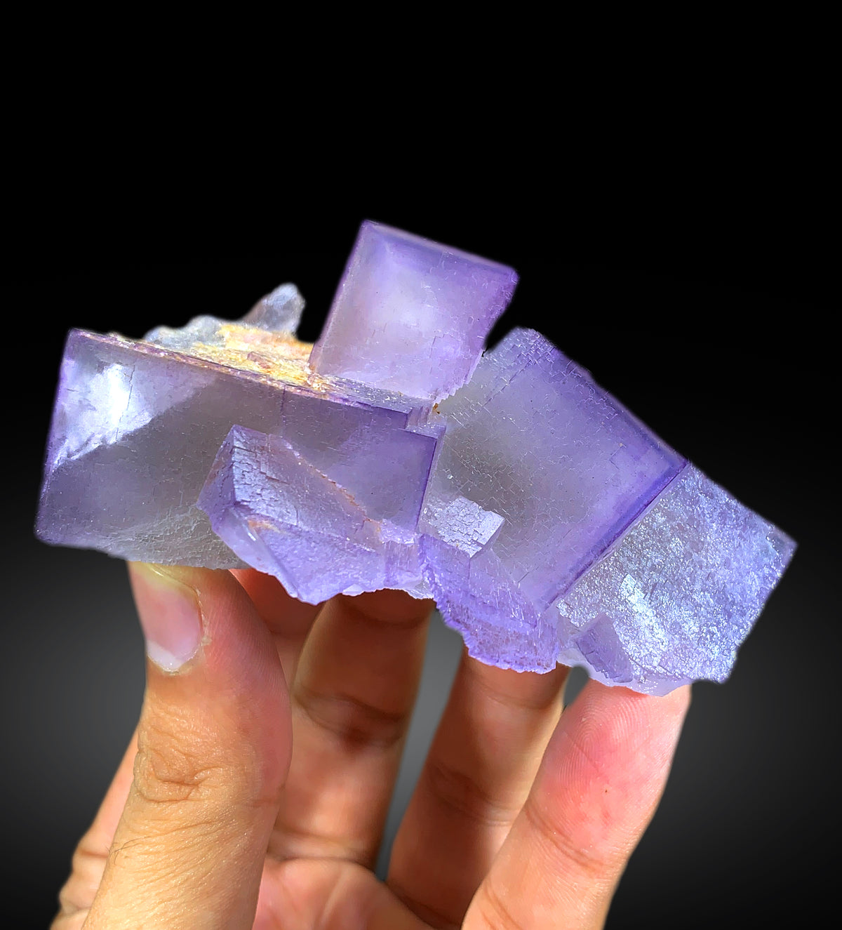 Purple Phantom Fluorite Crystal from Pakistan 182 g