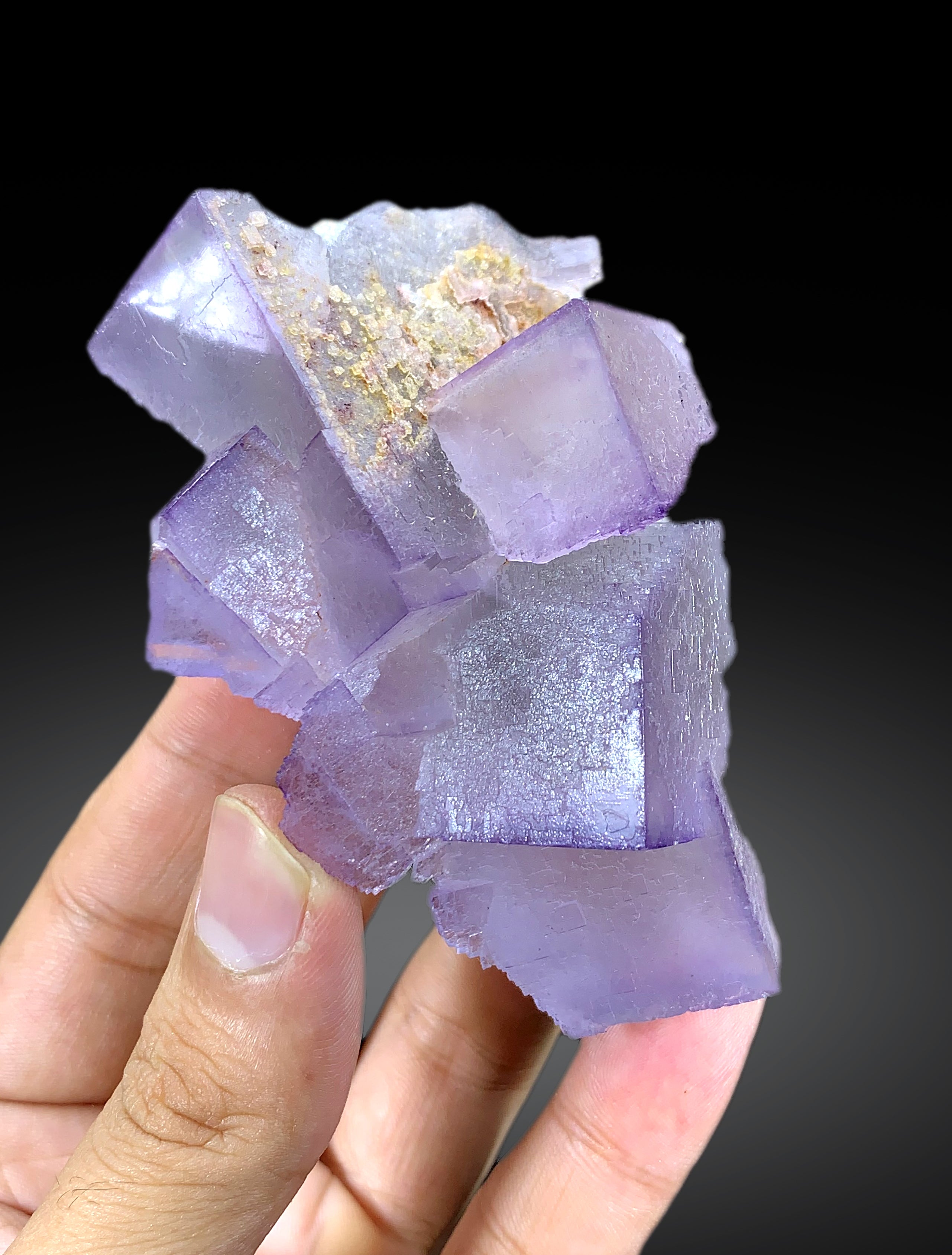 Purple Phantom Fluorite Crystal from Pakistan 182 g