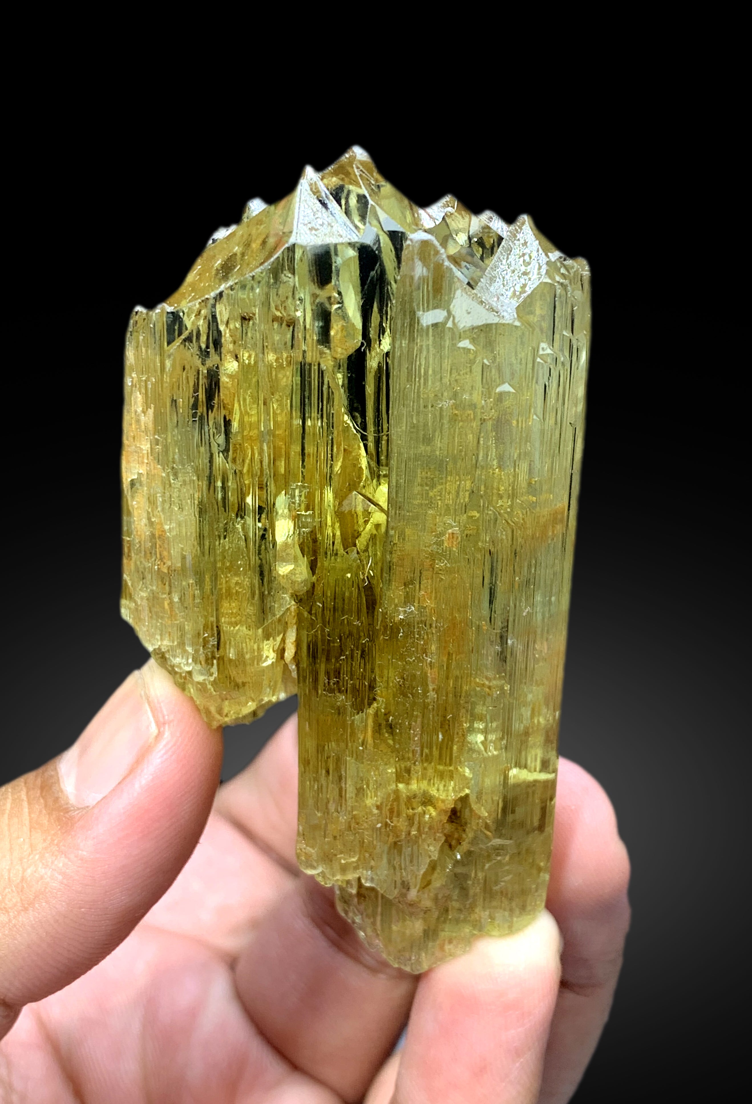 Exquisite Spodumene var Triphane Crystal with Etched Terminations from Afghanistan, 120 gram