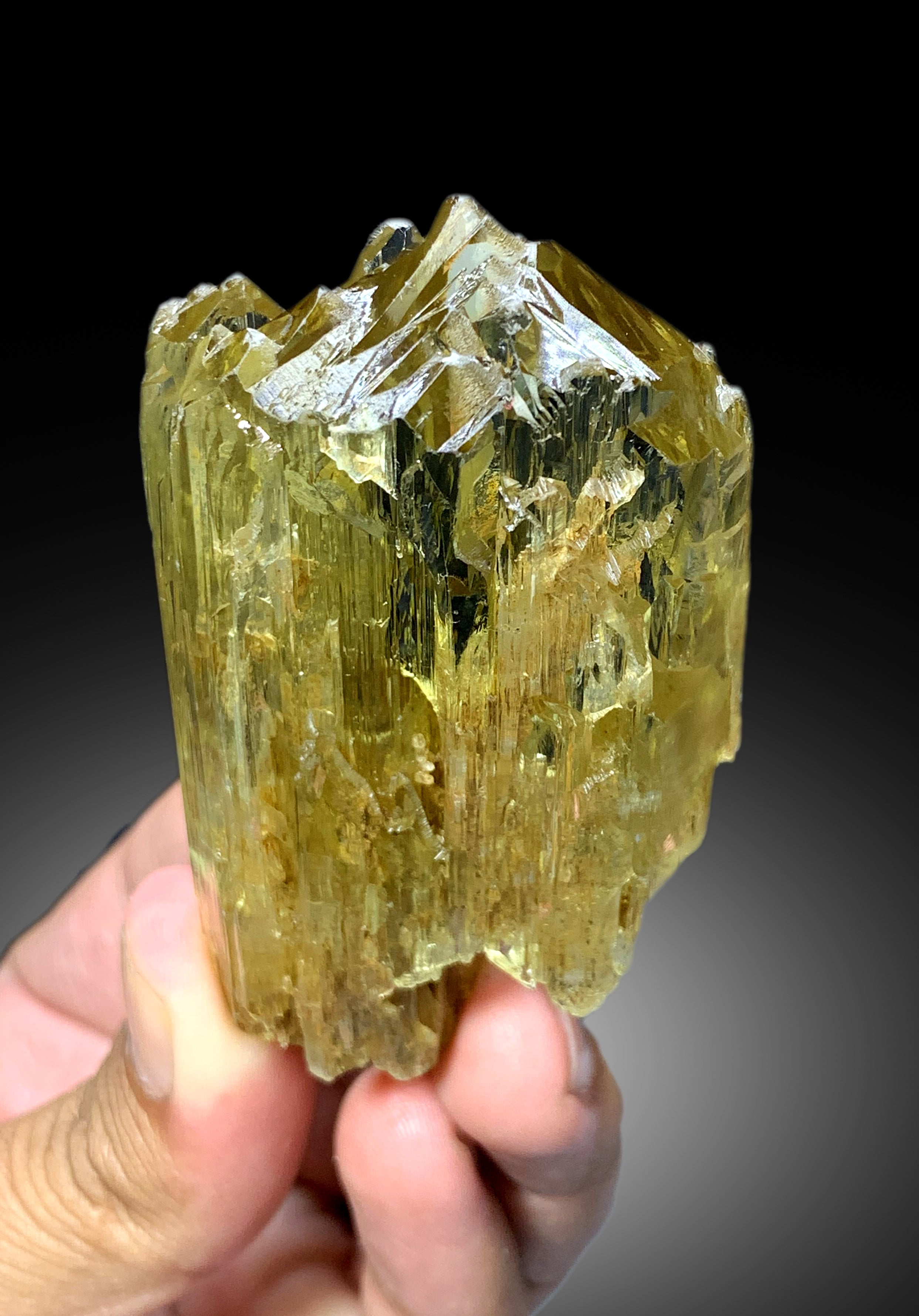 Exquisite Spodumene var Triphane Crystal with Etched Terminations from Afghanistan, 120 gram