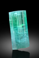 Bluish Green Color Tourmaline Crystal from Paprok Afghanistan - 52 gram