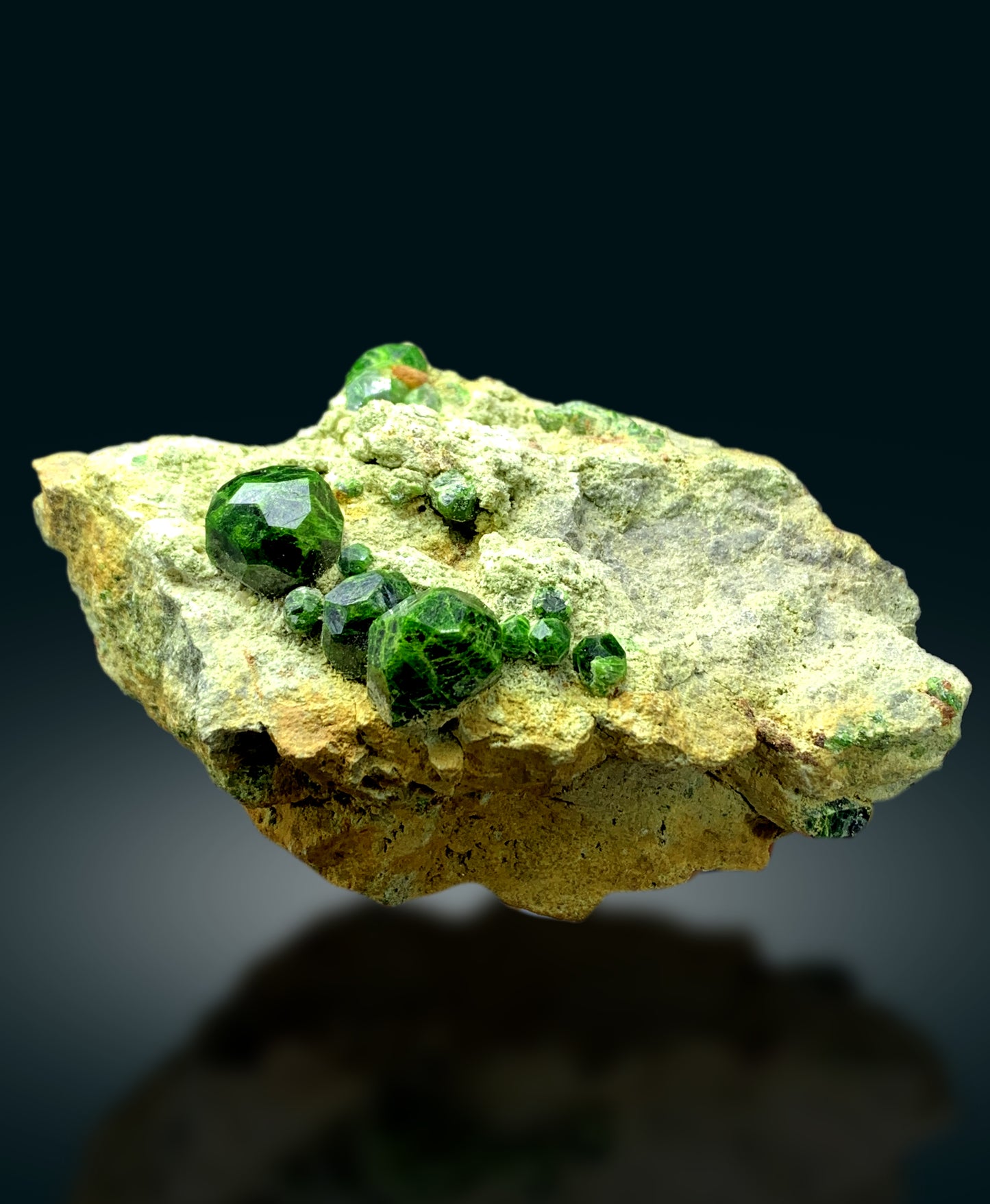 Lush Green Demantoid Garnet Specimen - 584 gram