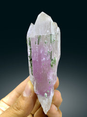 Natural Pink Kunzite with Green Tourmalines from Afghanistan - 99 gram