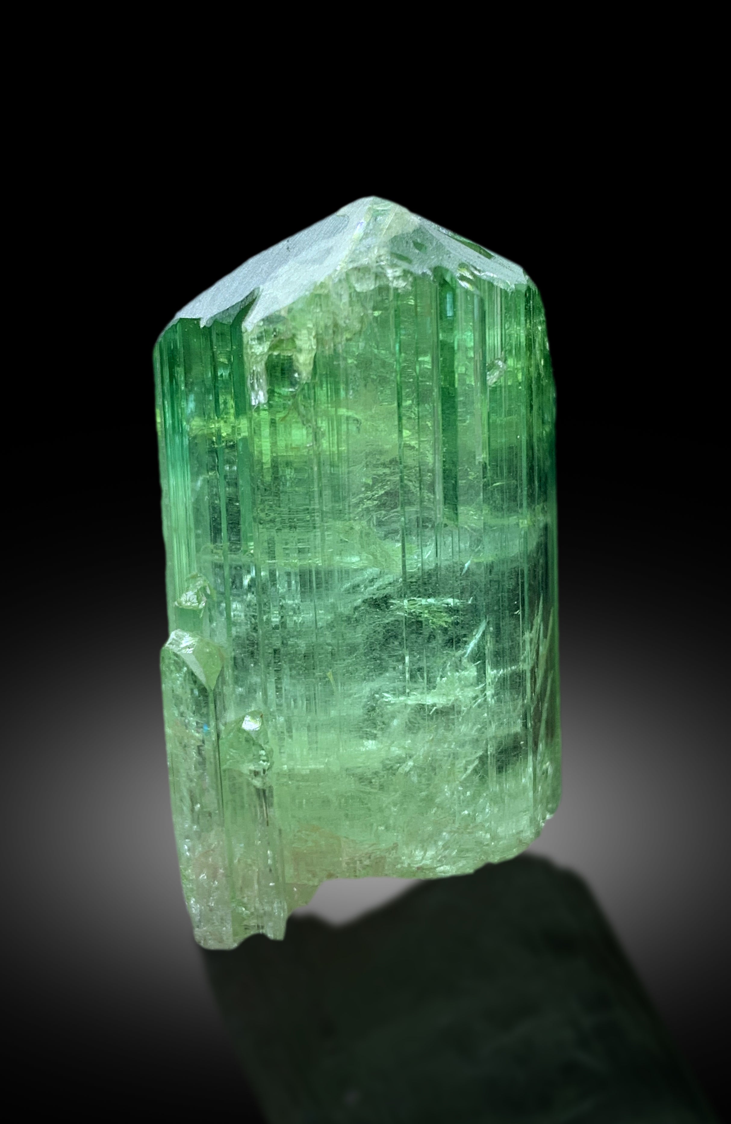 Natural Green Color Tourmaline Crystal from Congo - 36 gram