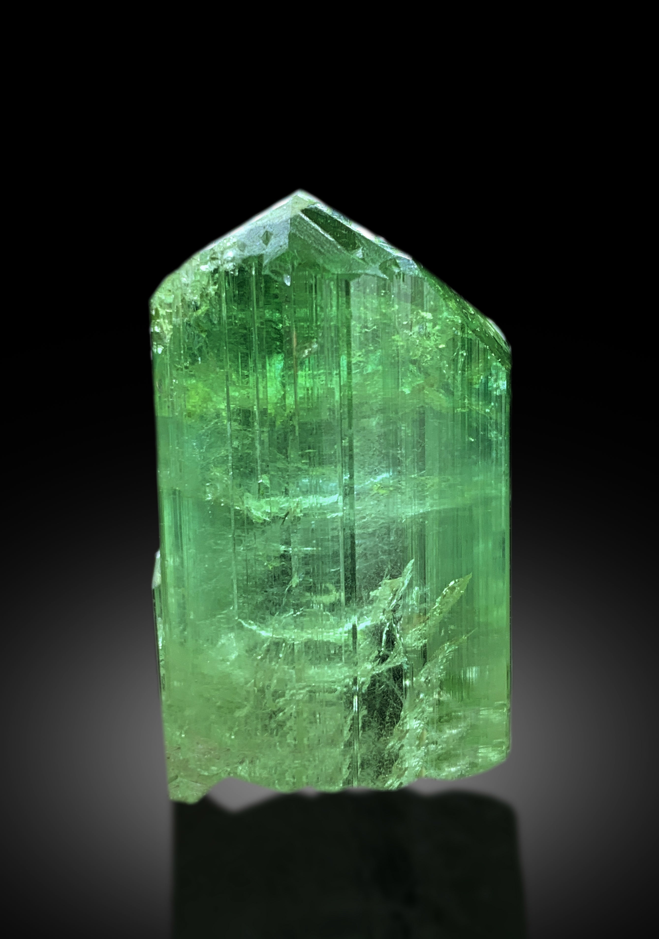 Natural Green Color Tourmaline Crystal from Congo - 36 gram