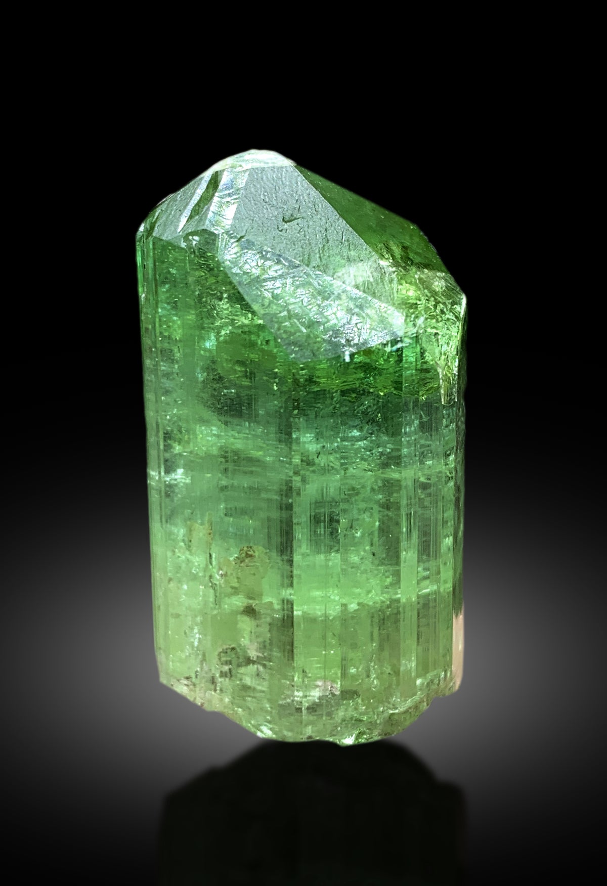 Natural Green Color Tourmaline Crystal from Congo - 36 gram