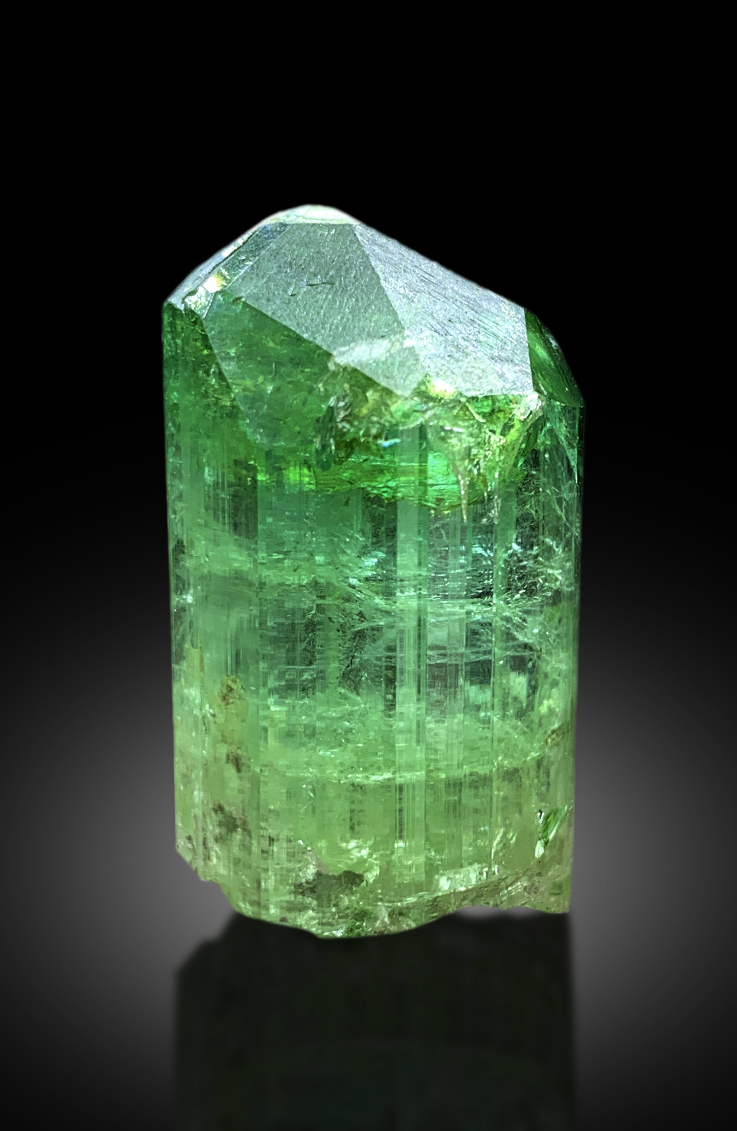 Natural Green Color Tourmaline Crystal from Congo - 36 gram