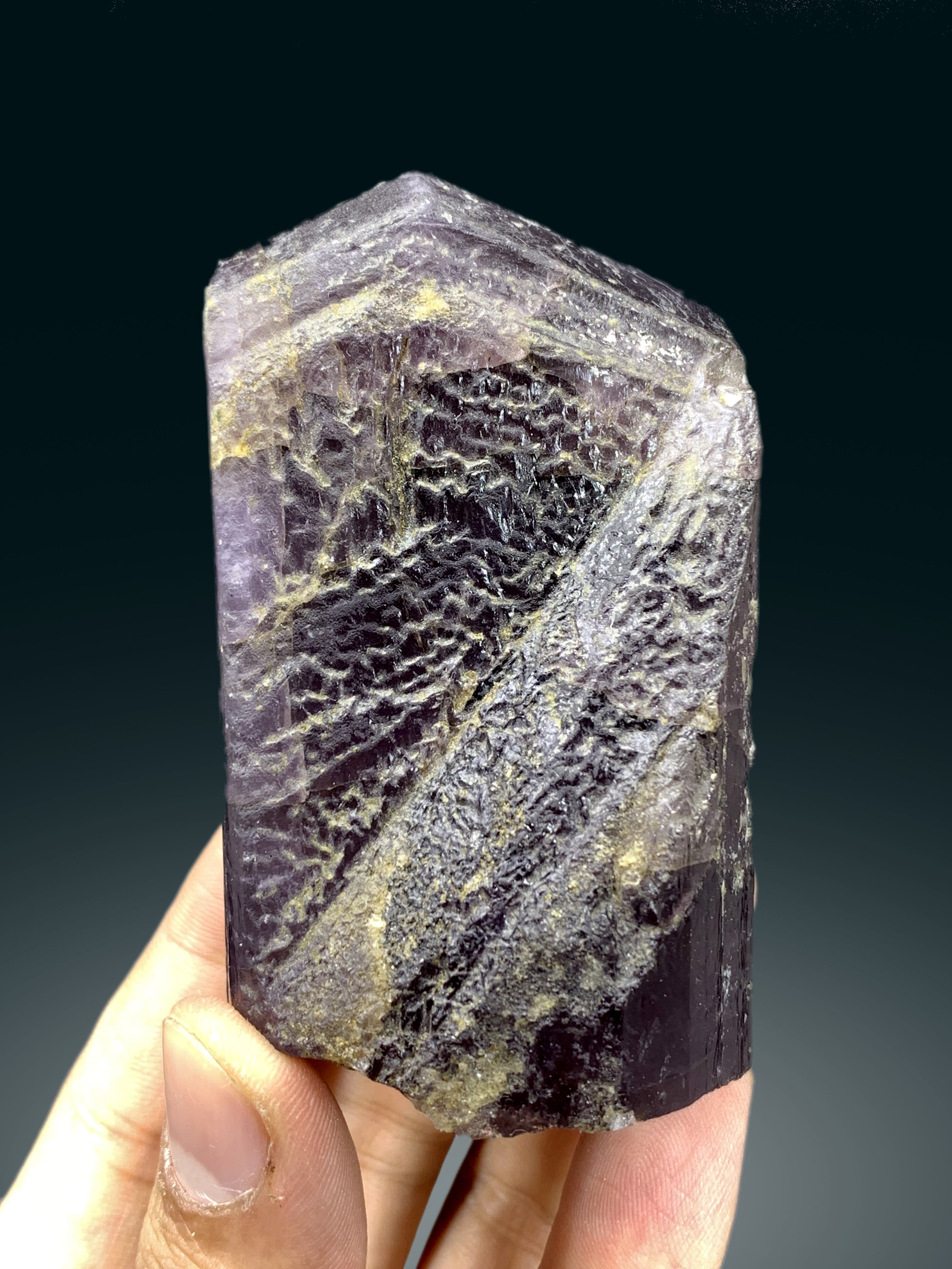 Natural Terminated Purple Scapolite Crystal from Afghanistan - 240 gram
