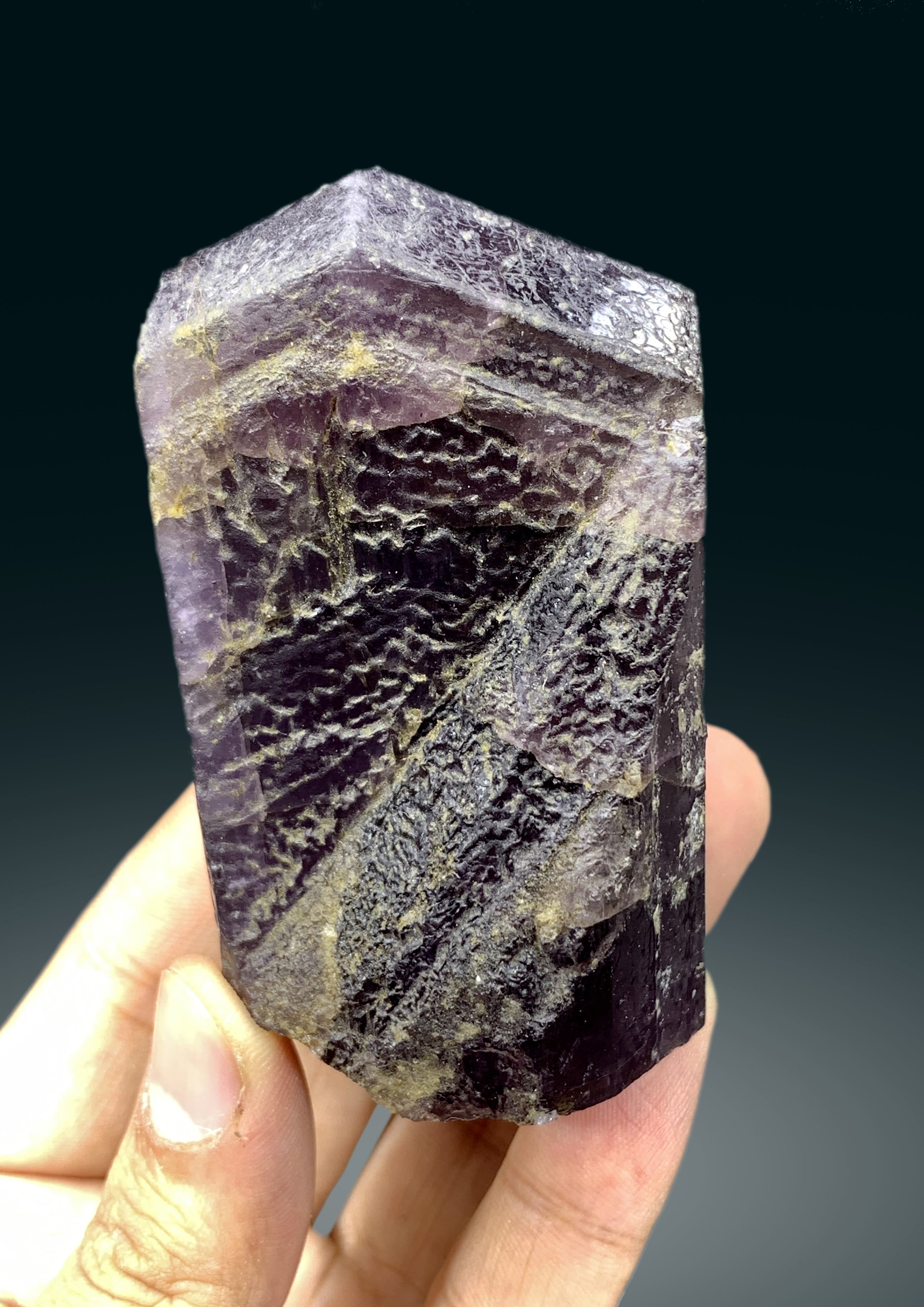 Natural Terminated Purple Scapolite Crystal from Afghanistan - 240 gram