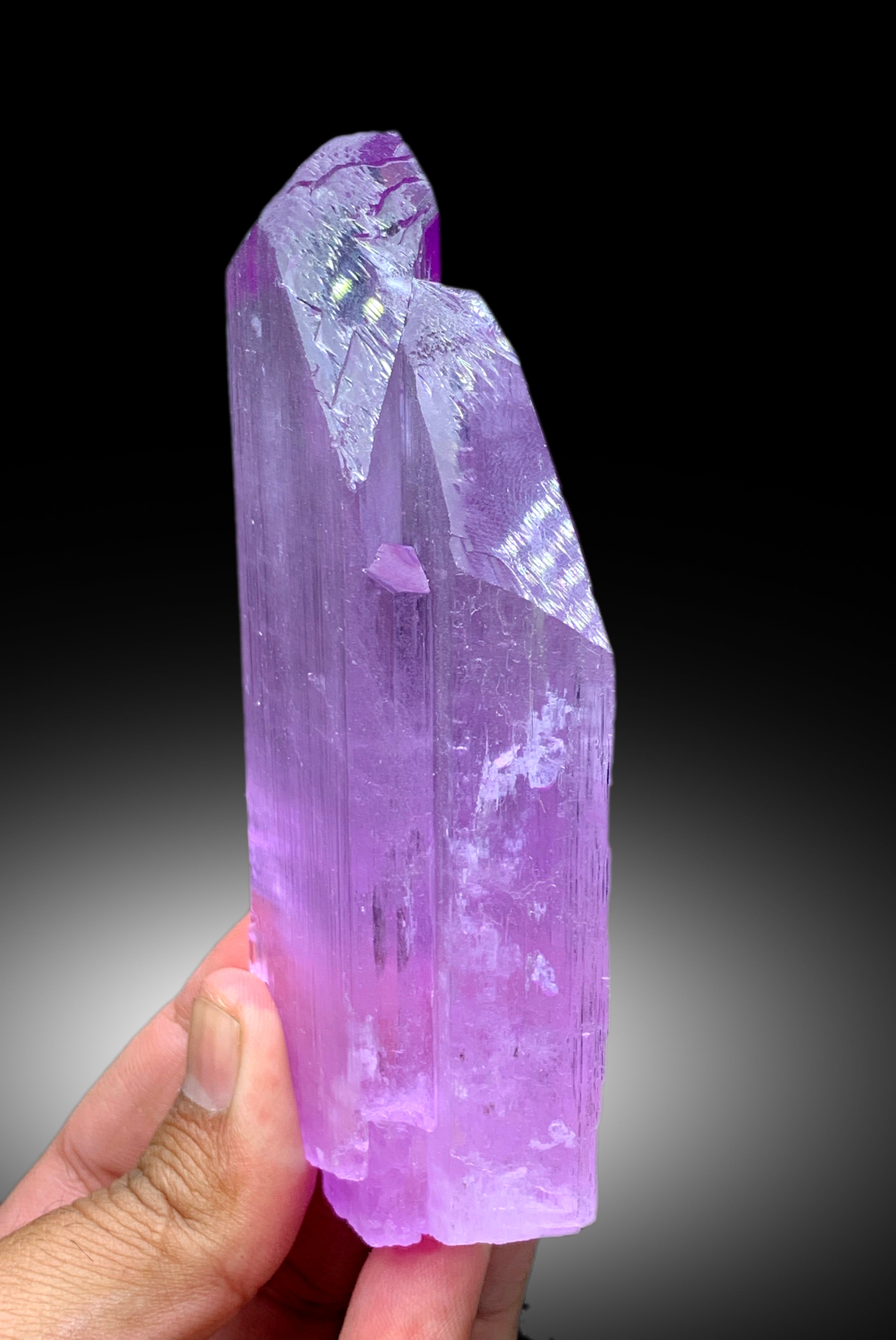 Pink Color Twinned Kunzite Crystal from Nuristan, Afghanistan - 308 gram