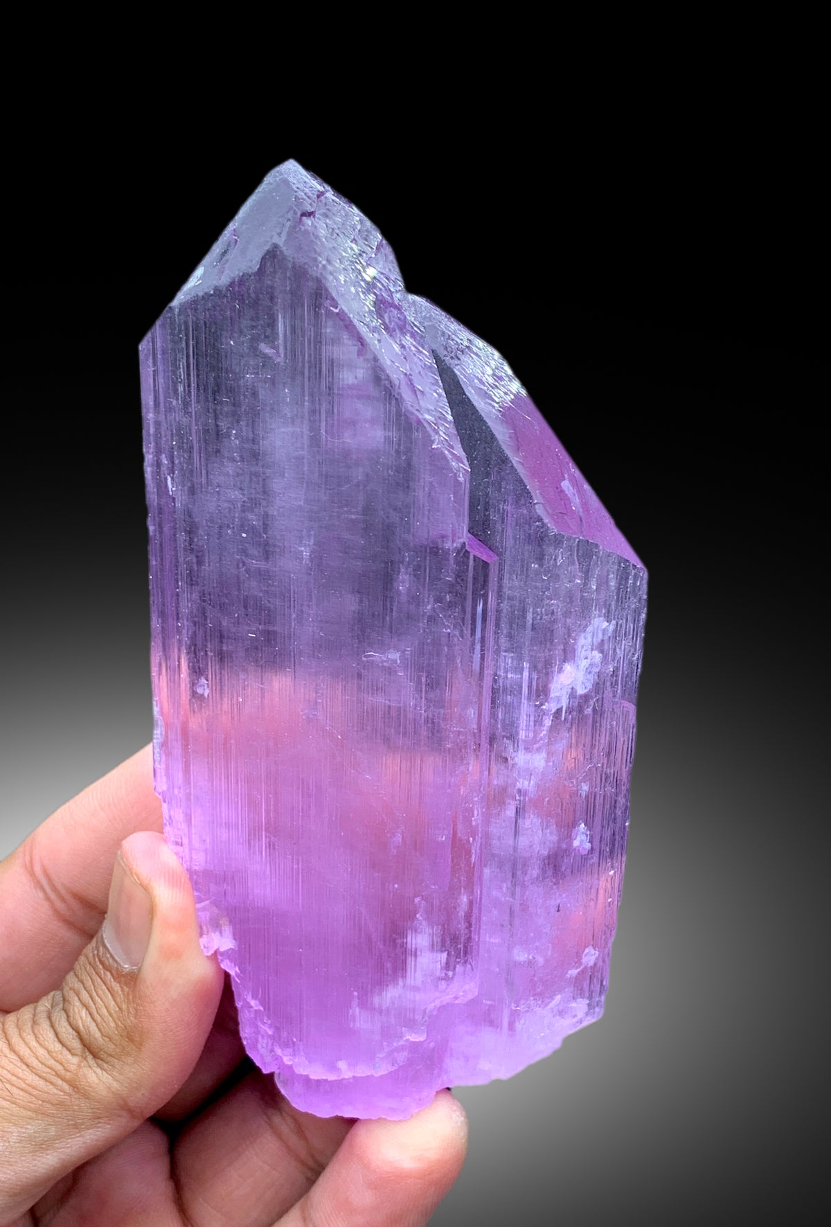 Pink Color Twinned Kunzite Crystal from Nuristan, Afghanistan - 308 gram