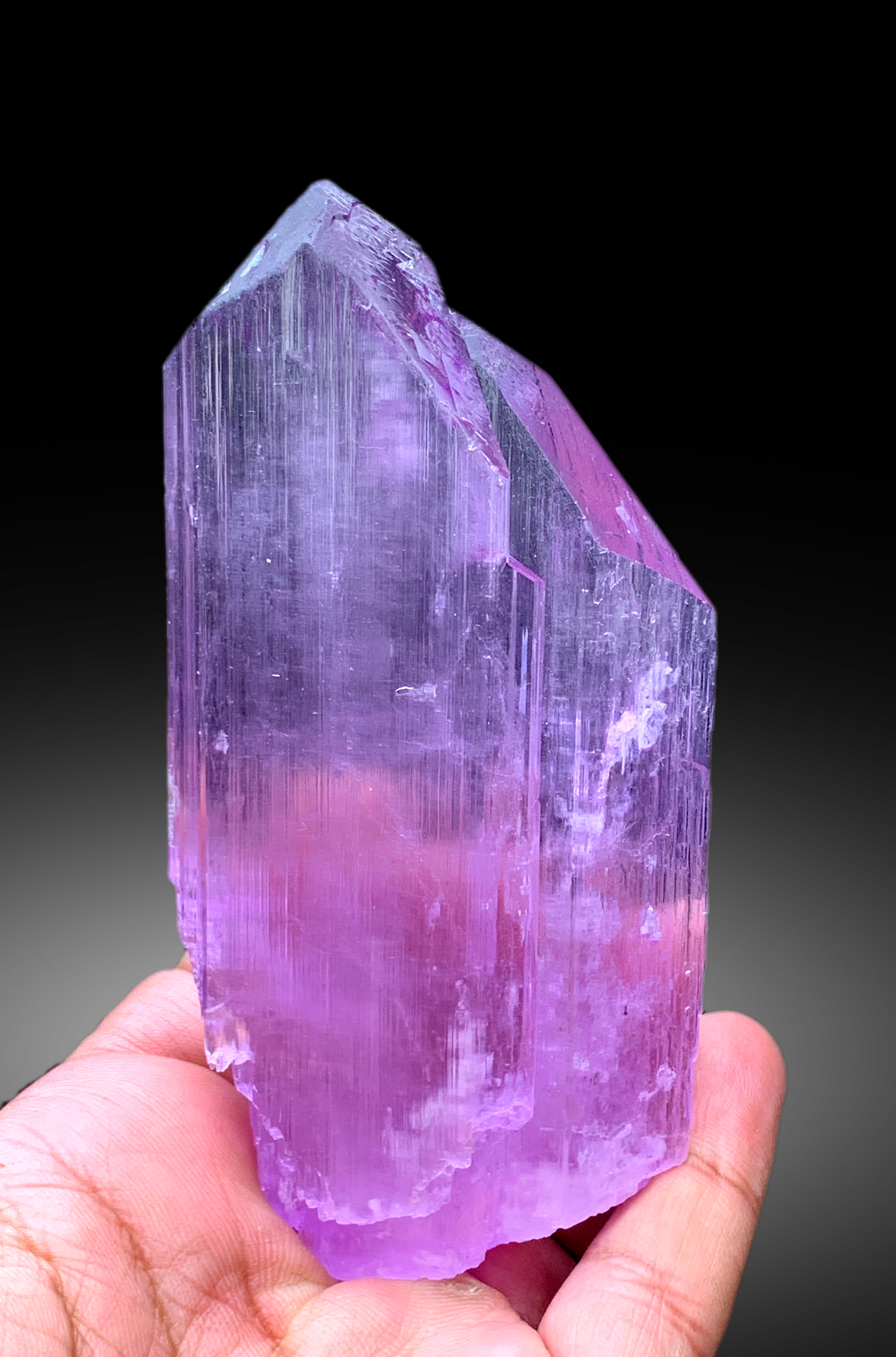 Pink Color Twinned Kunzite Crystal from Nuristan, Afghanistan - 308 gram