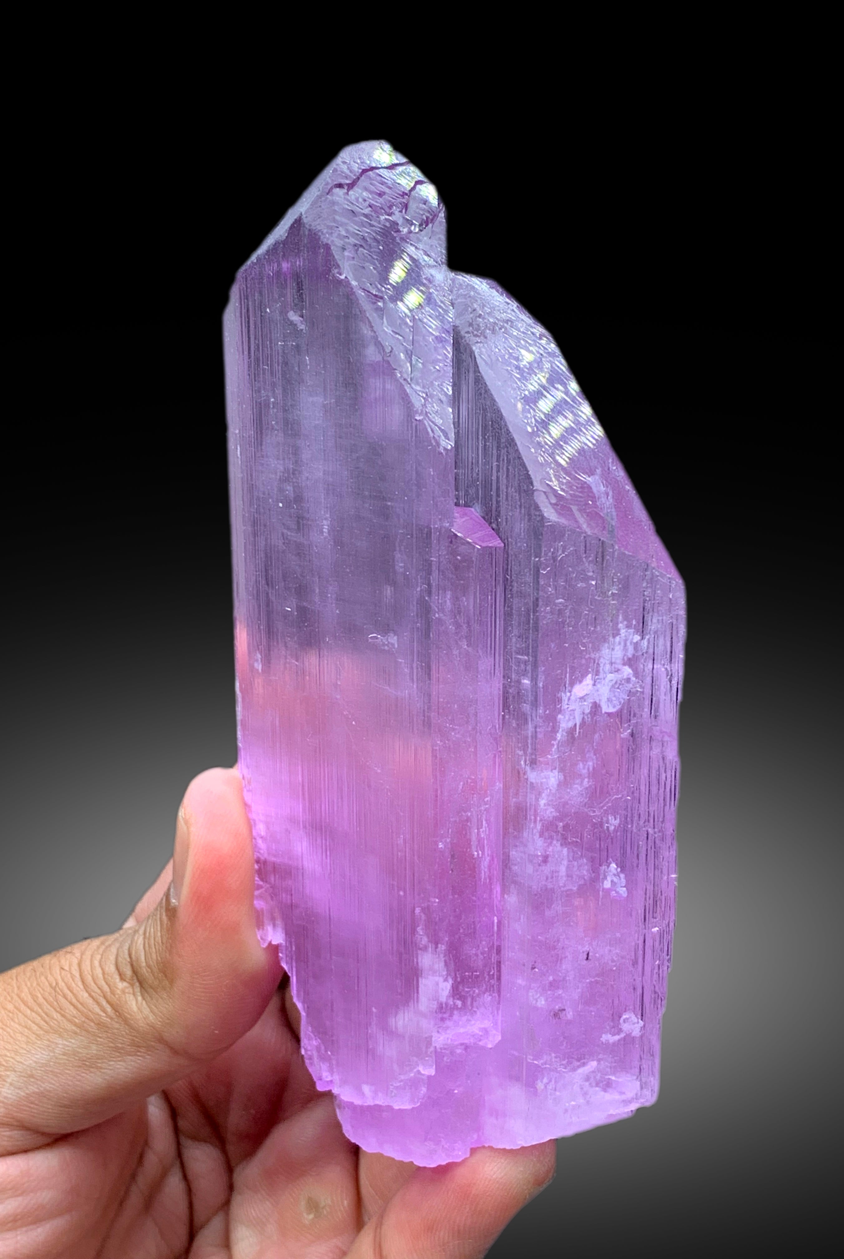 Pink Color Twinned Kunzite Crystal from Nuristan, Afghanistan - 308 gram