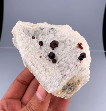 Red Garnet Crystals on Matrix From Pakistan - 349 Grams
