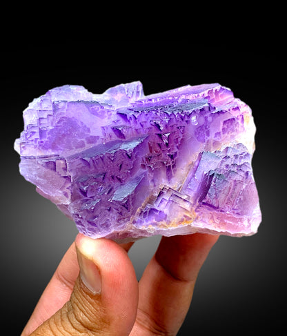 Natural Purple Phantom Fluorite Specimen from Baluchistan Pakistan - 290 gram