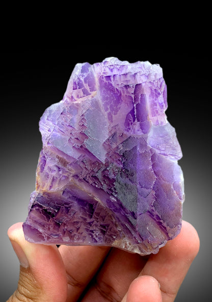 Natural Purple Phantom Fluorite Specimen from Baluchistan Pakistan - 290 gram