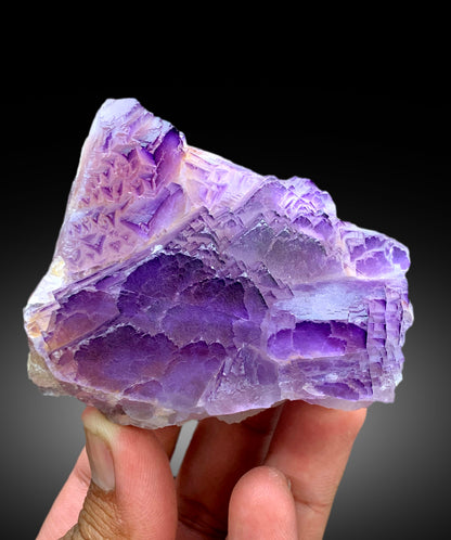 Natural Purple Phantom Fluorite Specimen from Baluchistan Pakistan - 290 gram