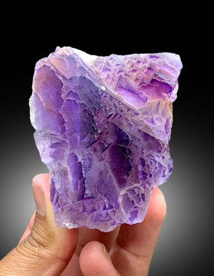 Natural Purple Phantom Fluorite Specimen from Baluchistan Pakistan - 290 gram