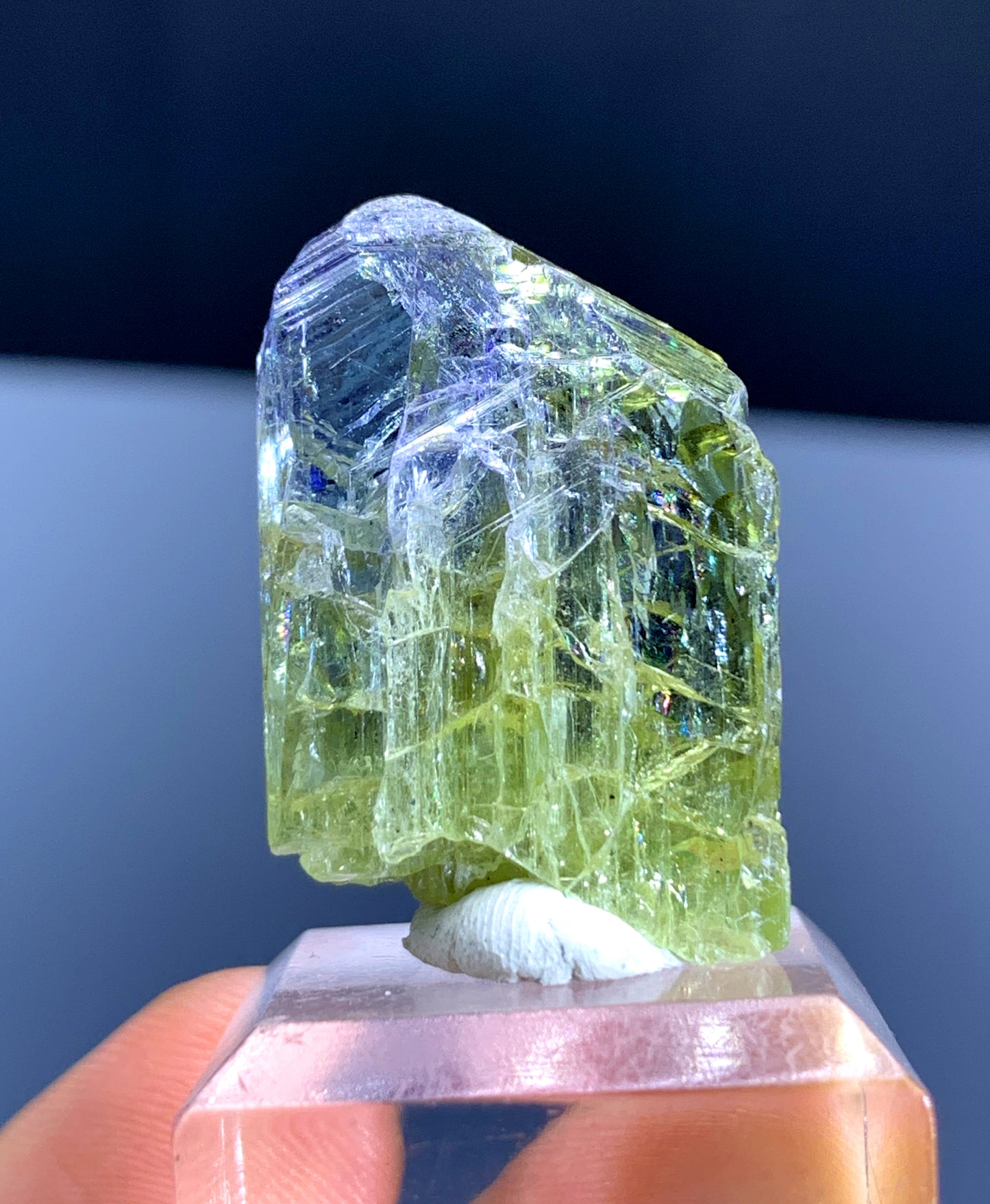 Natural Bicolor Tanzanite Crystal from Tanzania - 15 gram