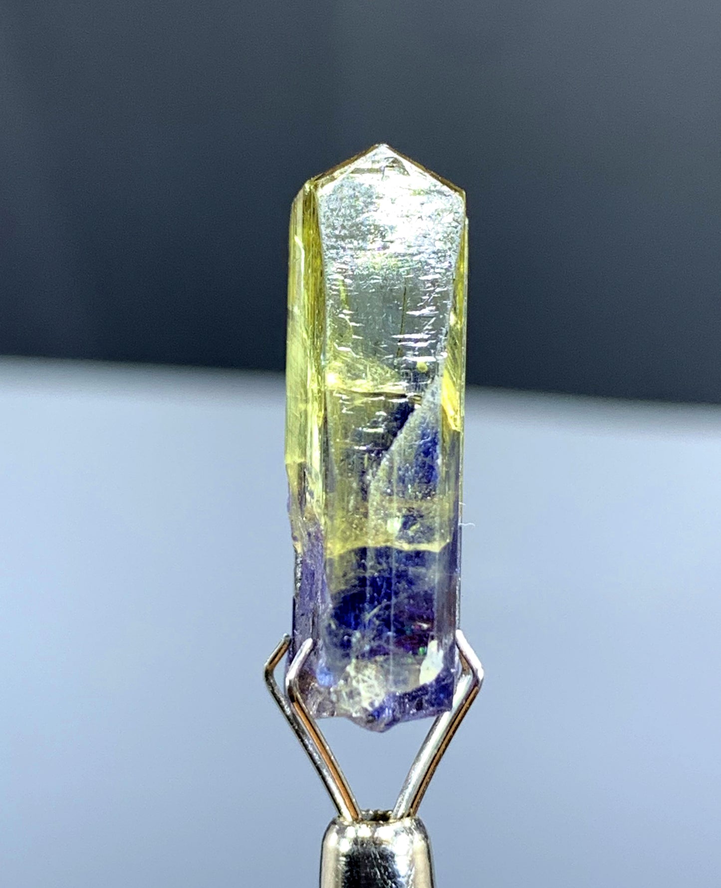Natural Bicolor Tanzanite Crystal from Tanzania - 23.95 cts
