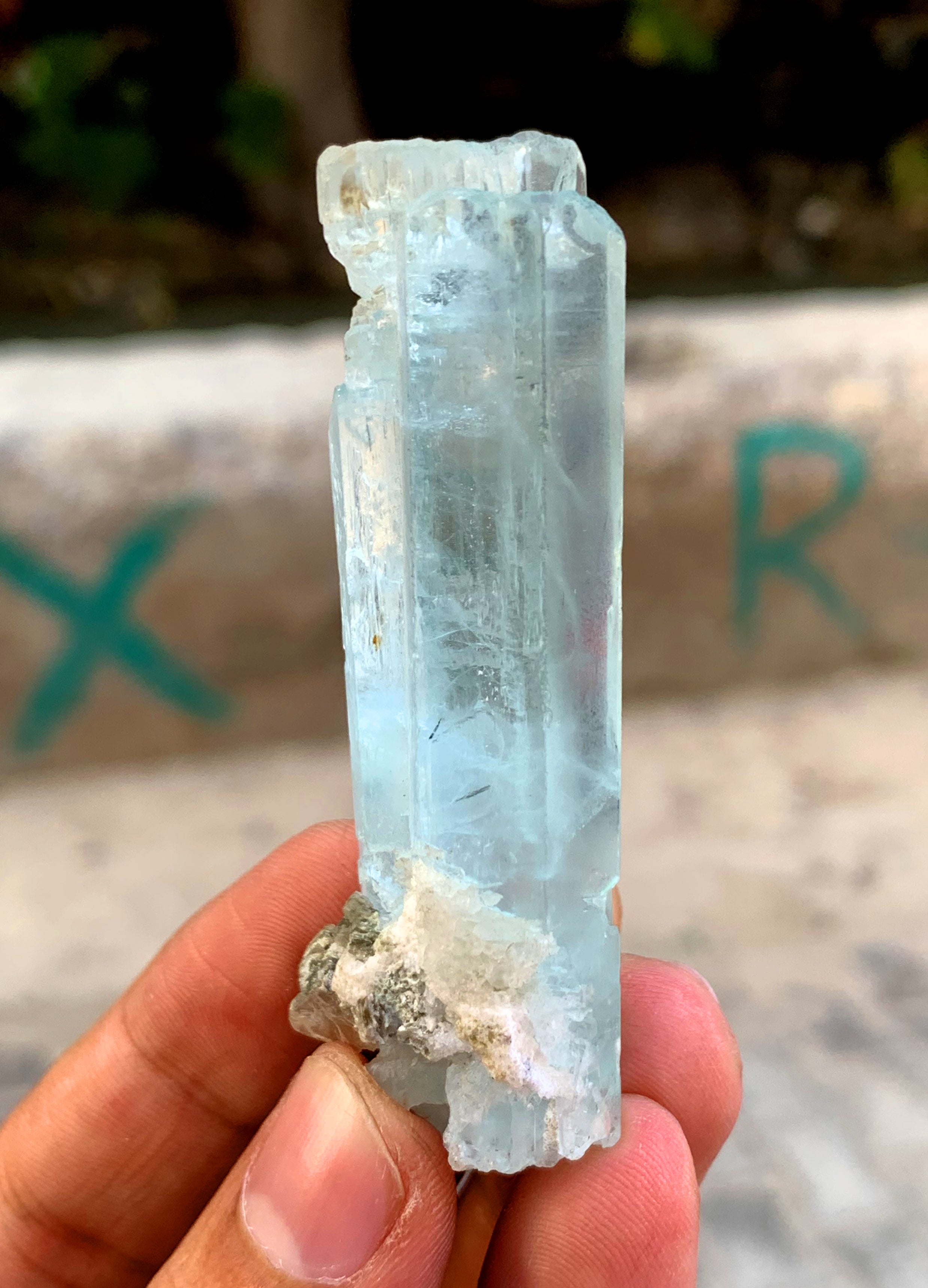 Blue Aquamarine Crystal from Shigar valley Pakistan - 41 gram