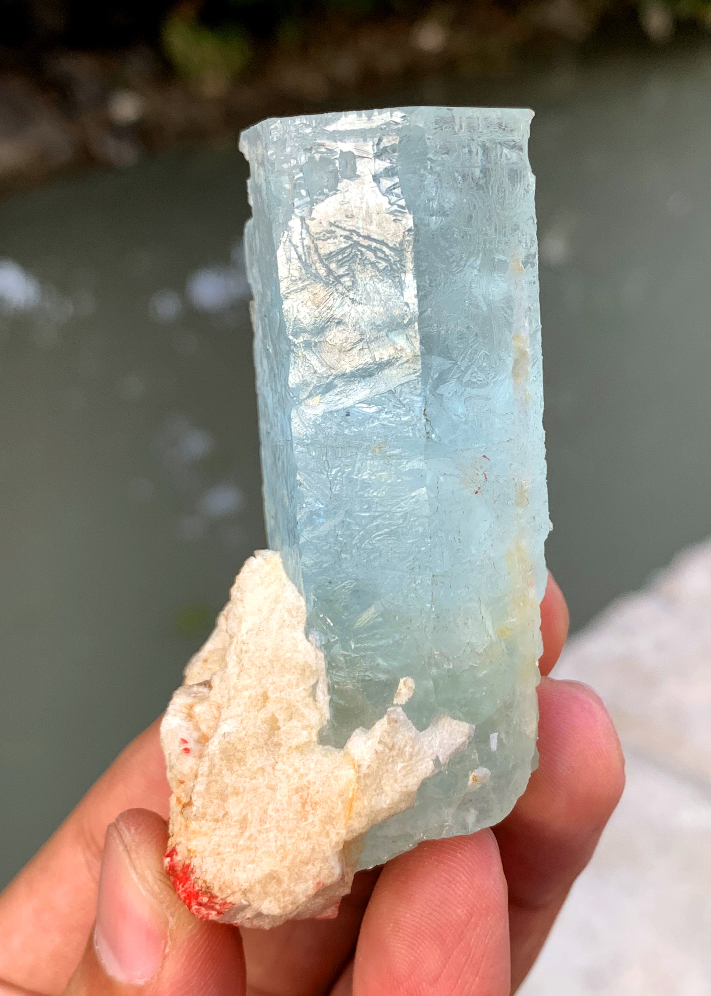 Sky Blue Aquamarine Crystal from Shigar valley Pakistan - 106 gram