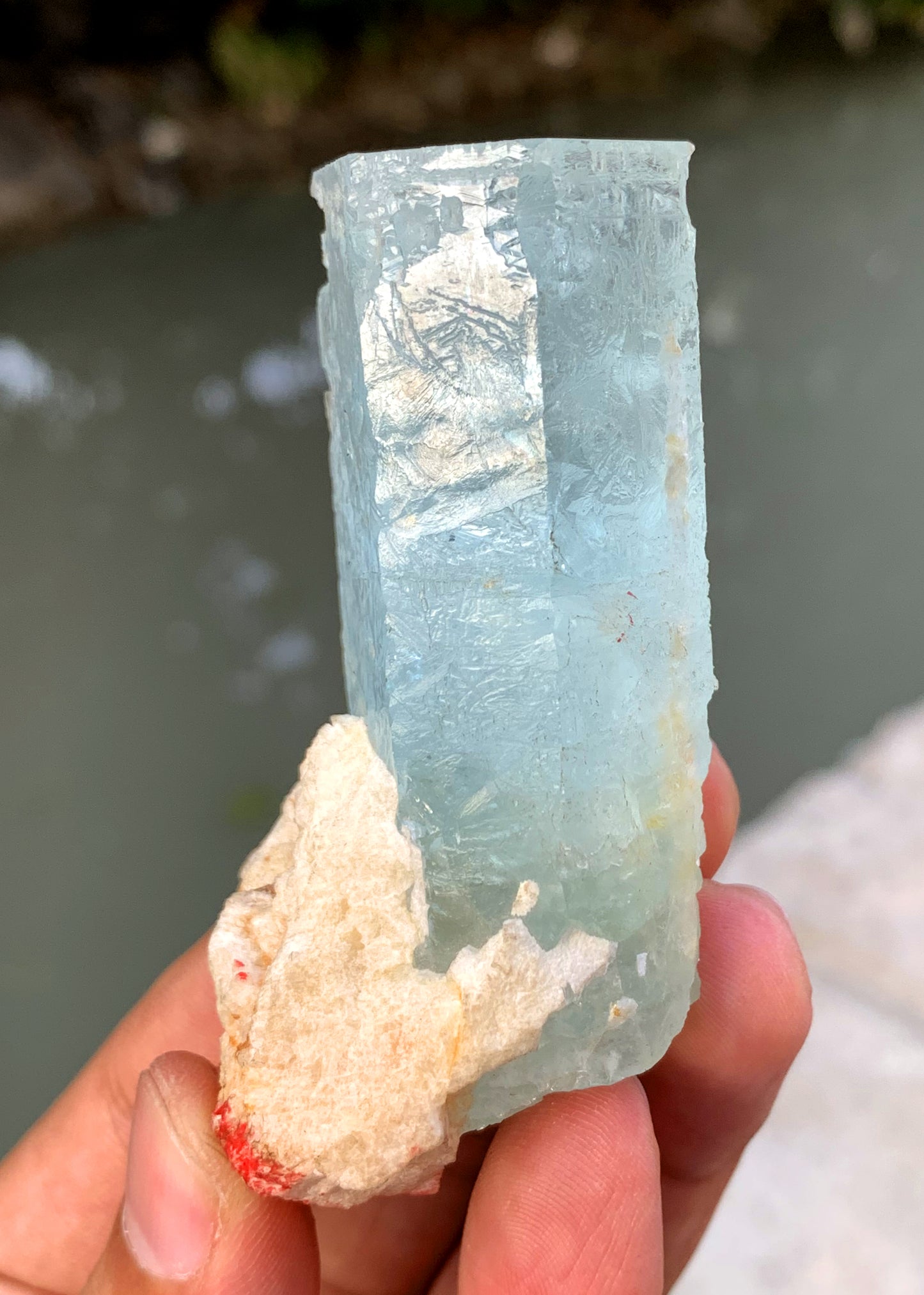 Sky Blue Aquamarine Crystal from Shigar valley Pakistan - 106 gram