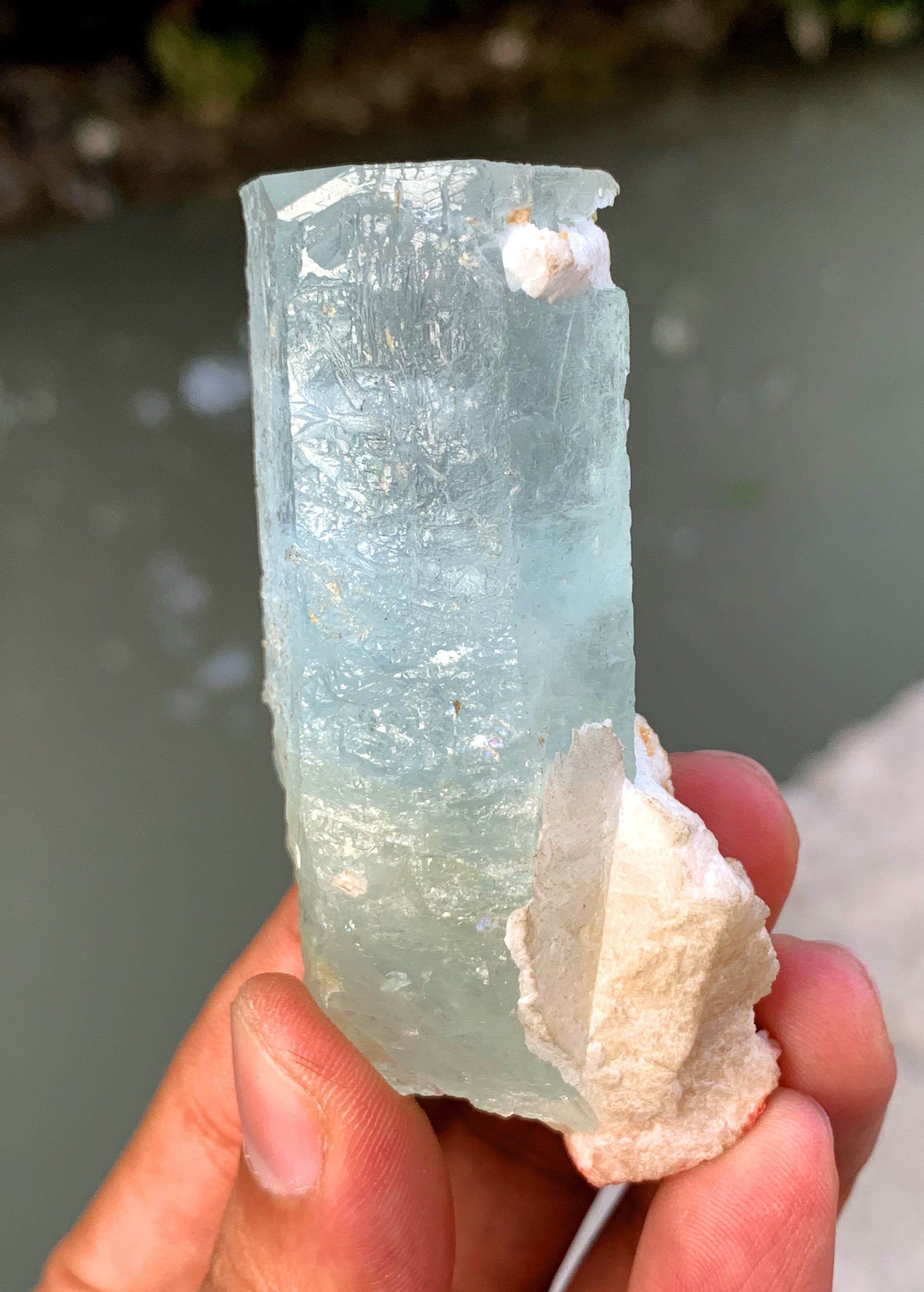 Sky Blue Aquamarine Crystal from Shigar valley Pakistan - 106 gram