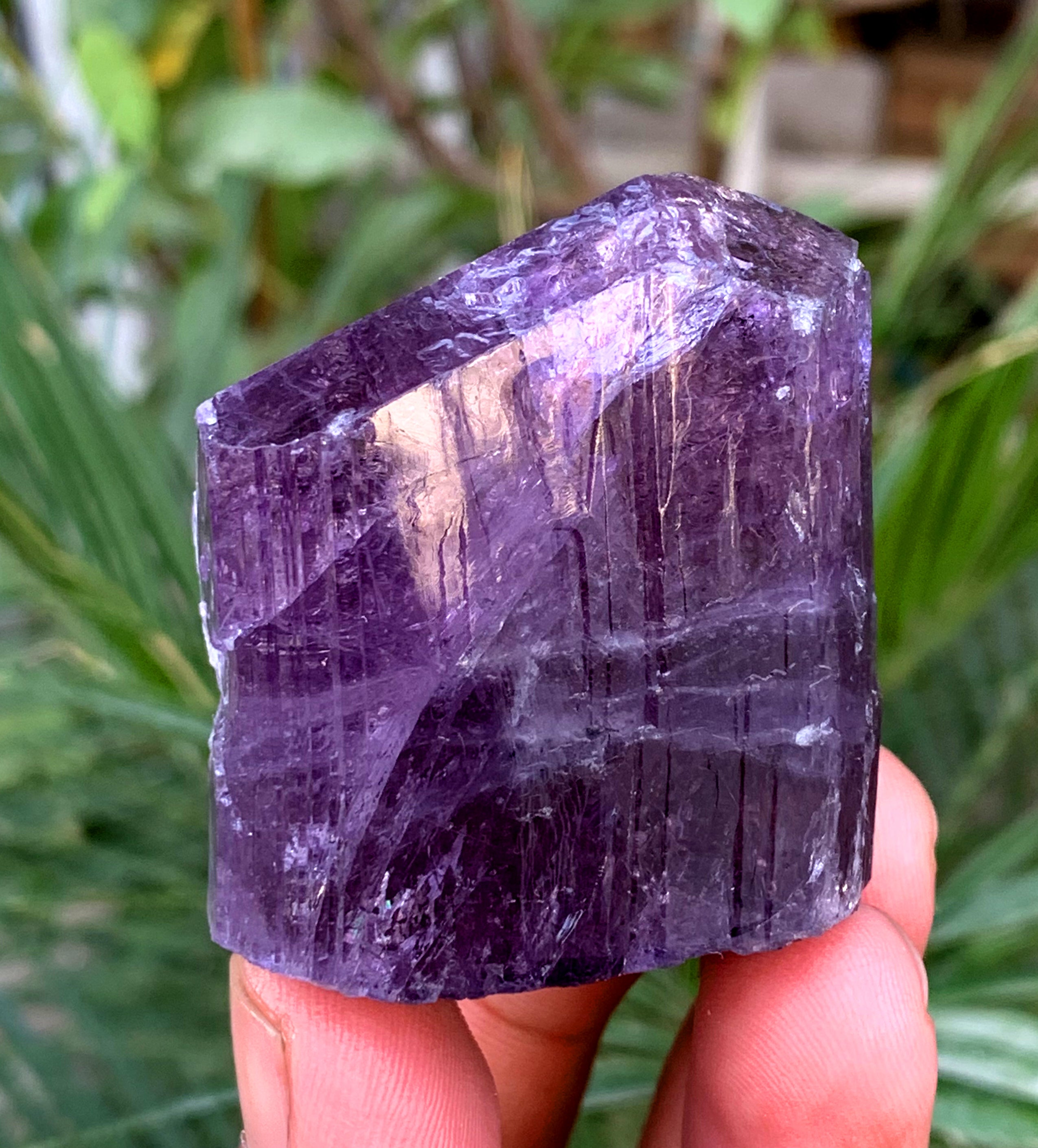 Natural Purple Color Scapolite Crystal from Badakhshan Afghanistan - 132 grams