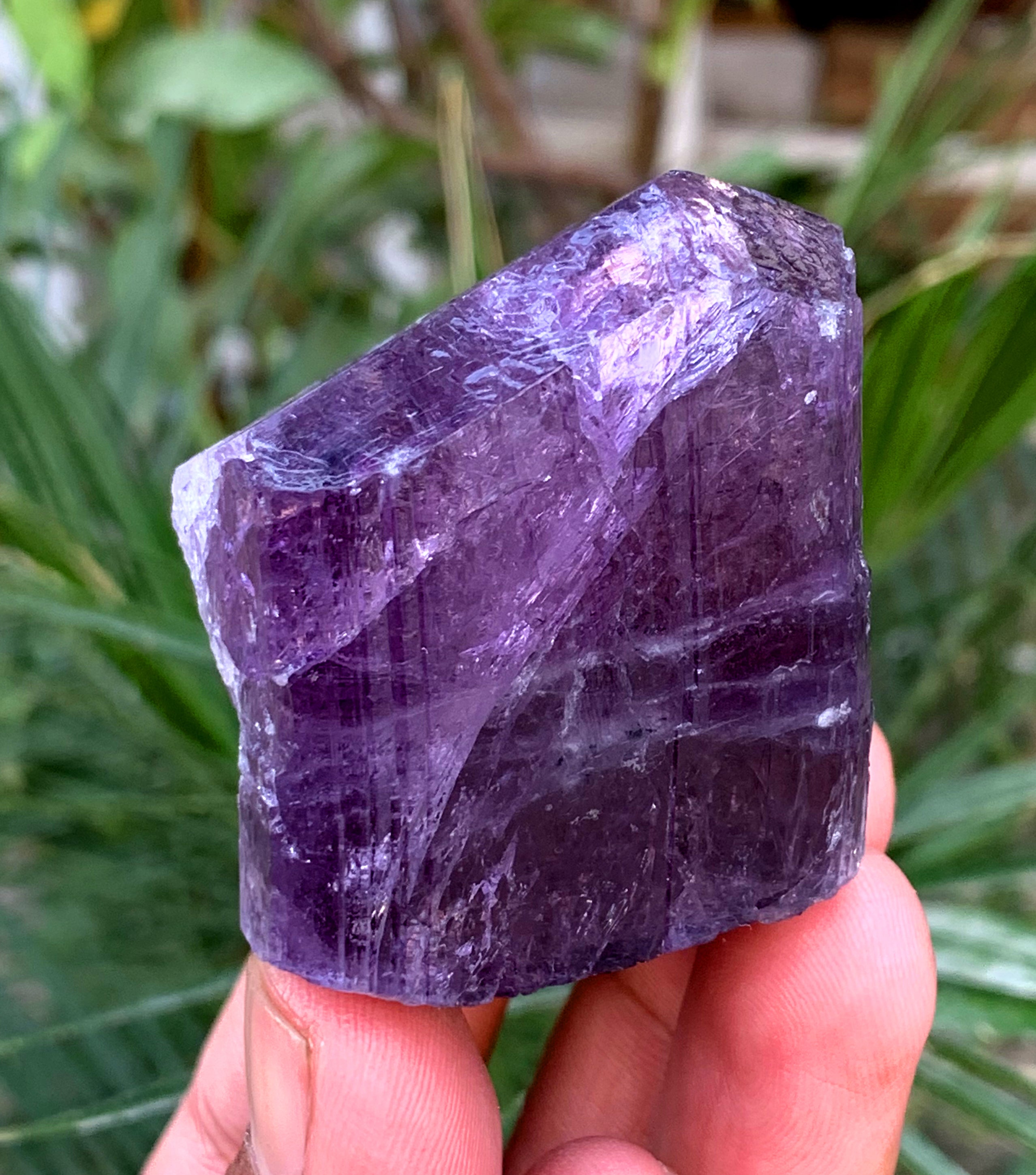 Natural Purple Color Scapolite Crystal from Badakhshan Afghanistan - 132 grams