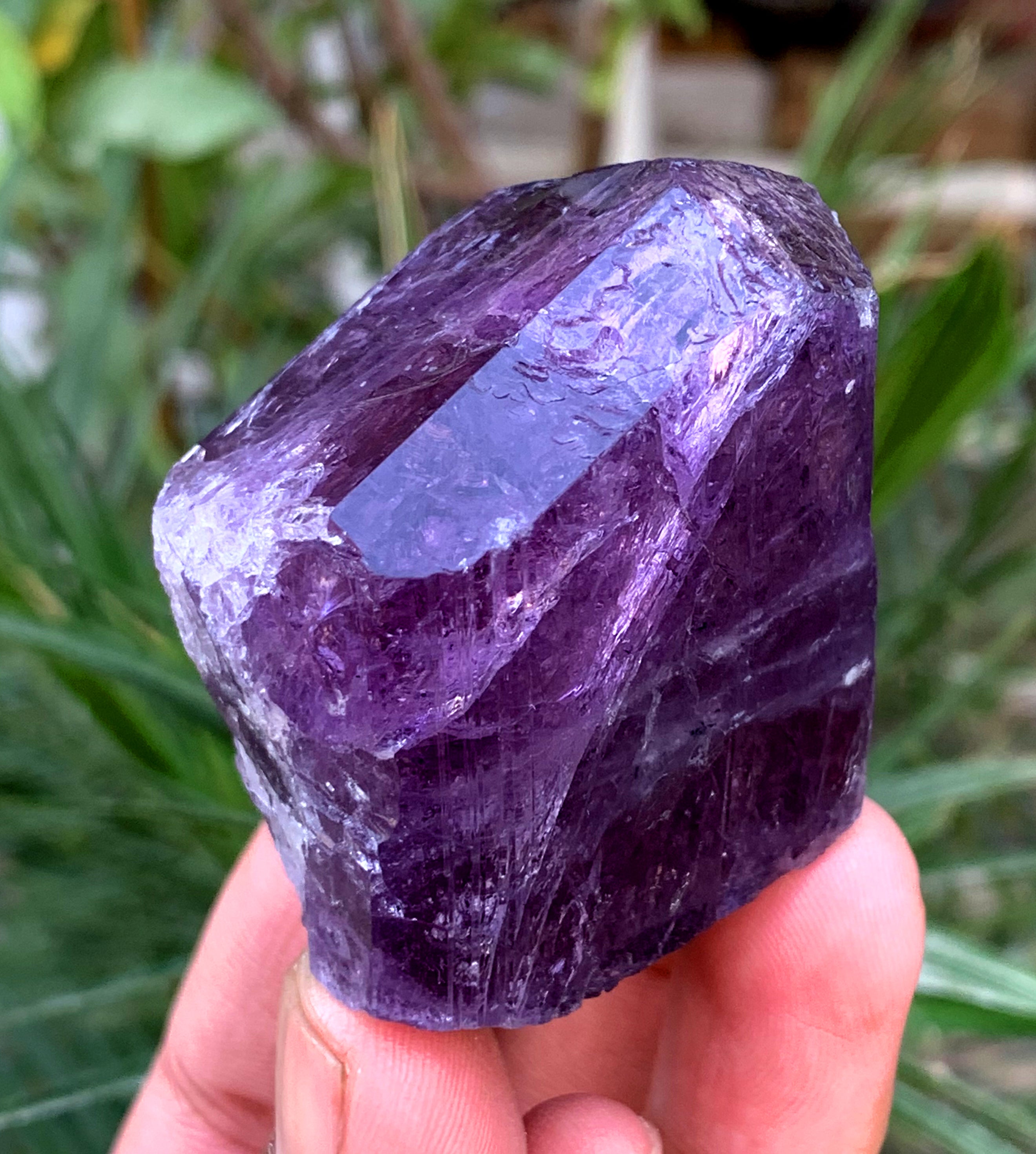 Natural Purple Color Scapolite Crystal from Badakhshan Afghanistan - 132 grams