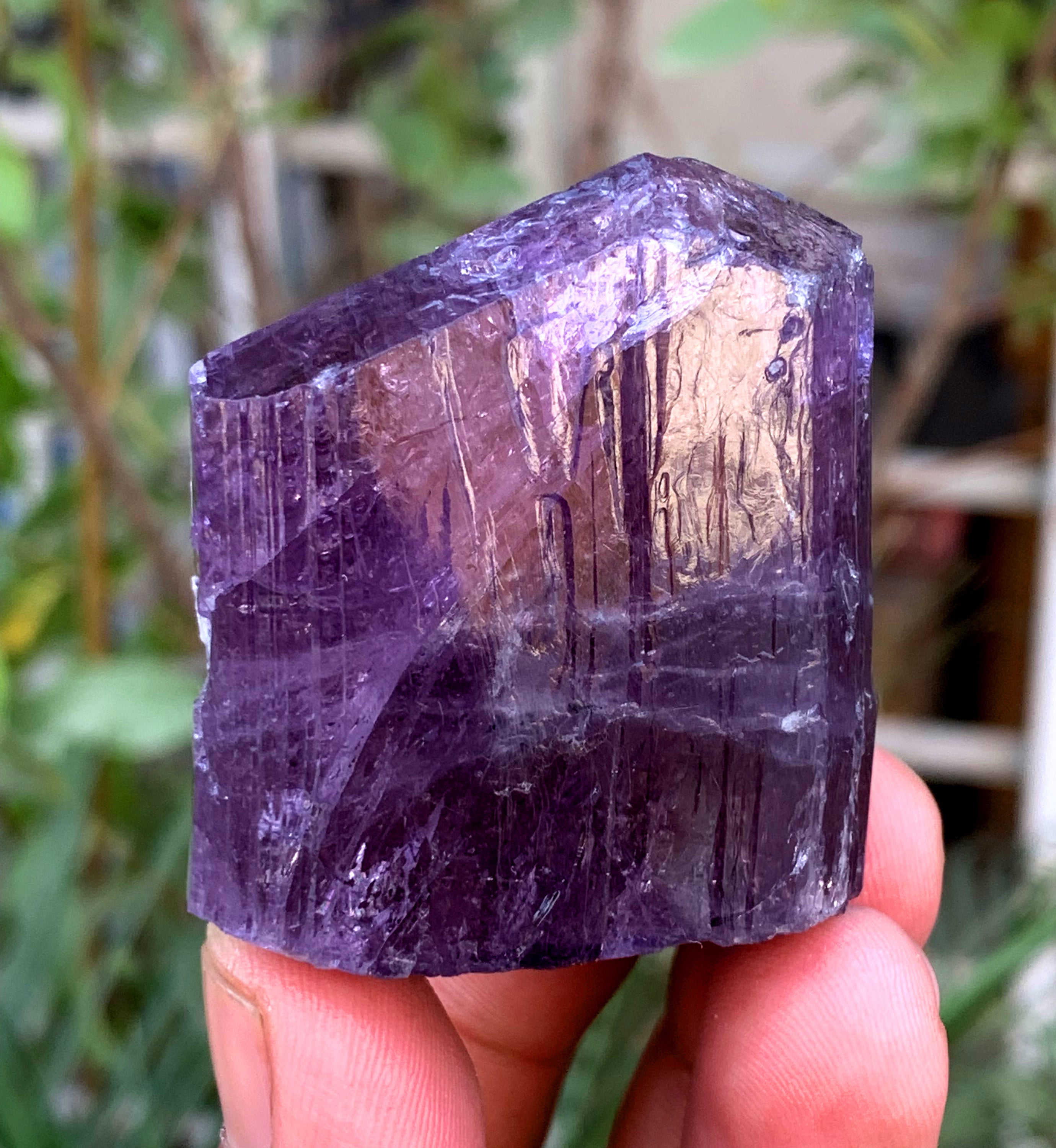 Natural Purple Color Scapolite Crystal from Badakhshan Afghanistan - 132 grams