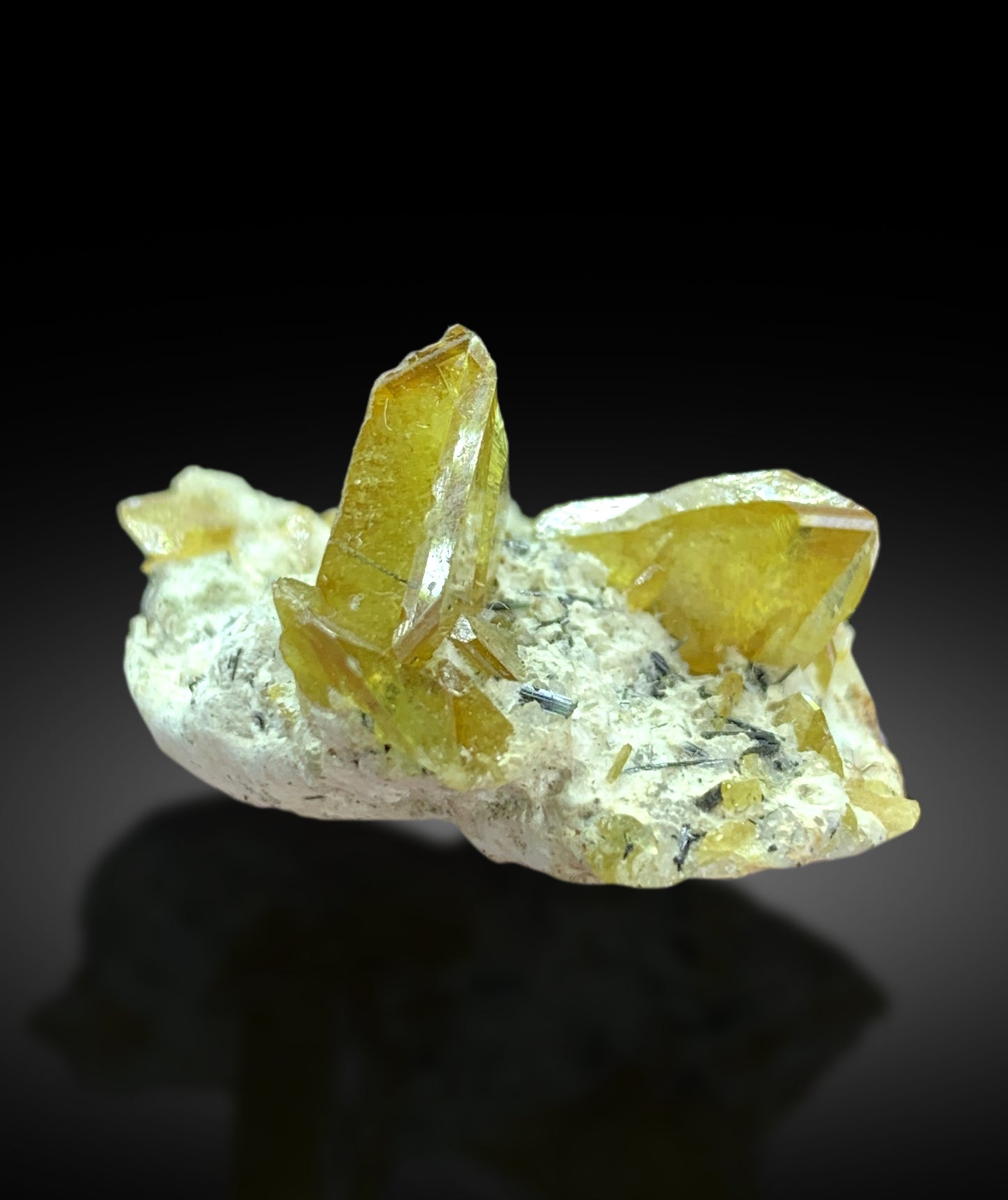Yellow Sphene Titanite on Matrix from Zagi Mountains Pakistan - 39.30 cts